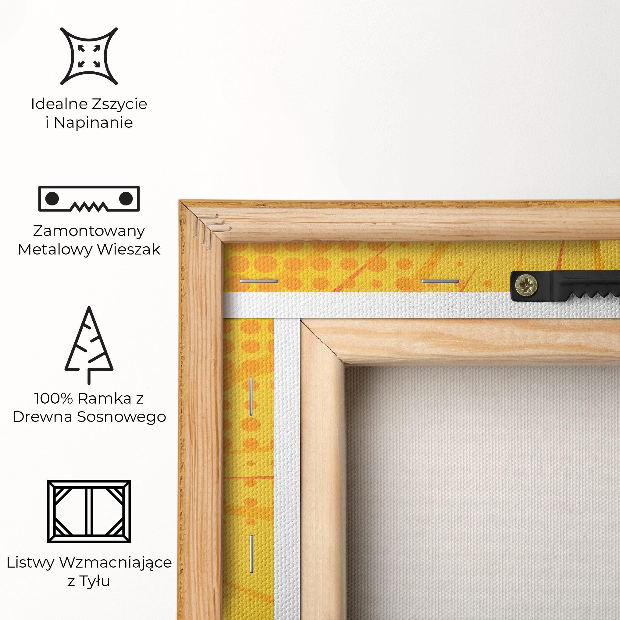 Obraz na Płótnie Surprised Blonde Lady mockup 5