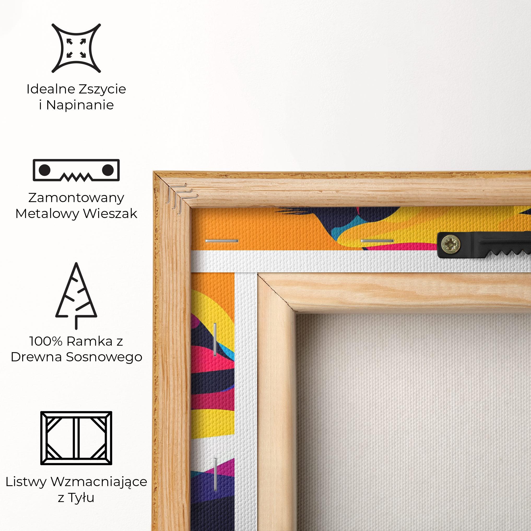 Obraz na Płótnie Yellow Pop Face mockup 5