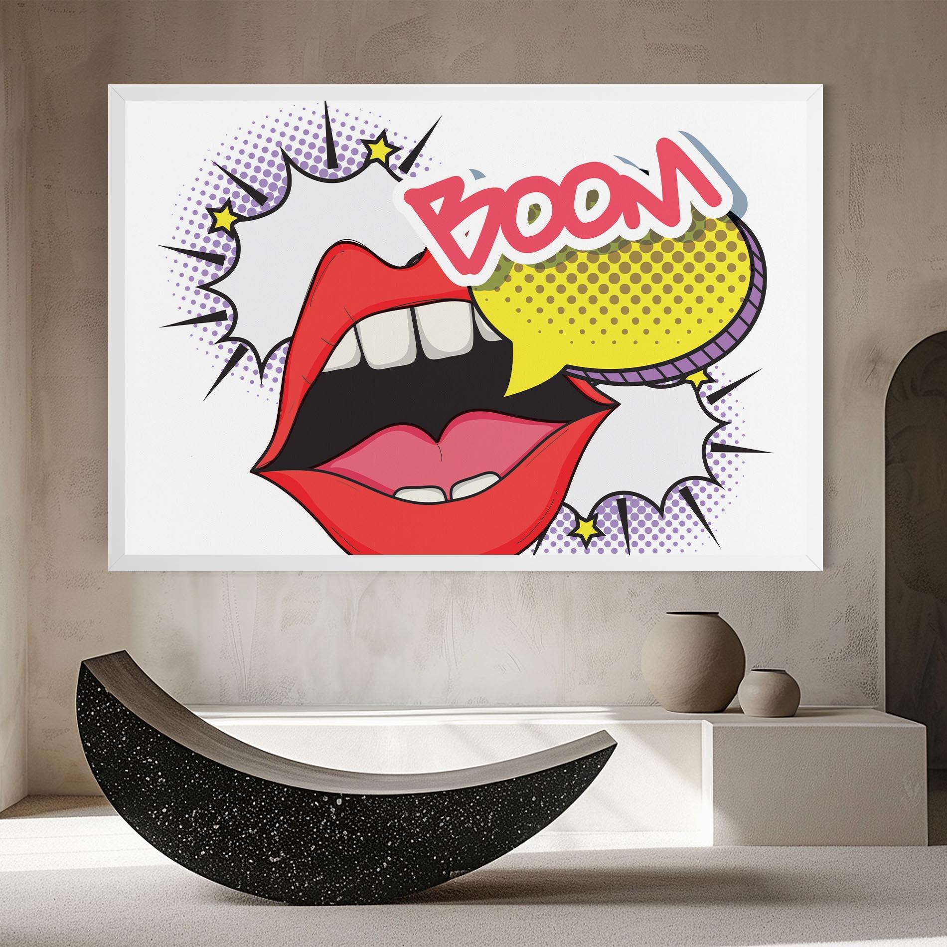 Obraz na Płótnie Boom Pop Art mockup 8