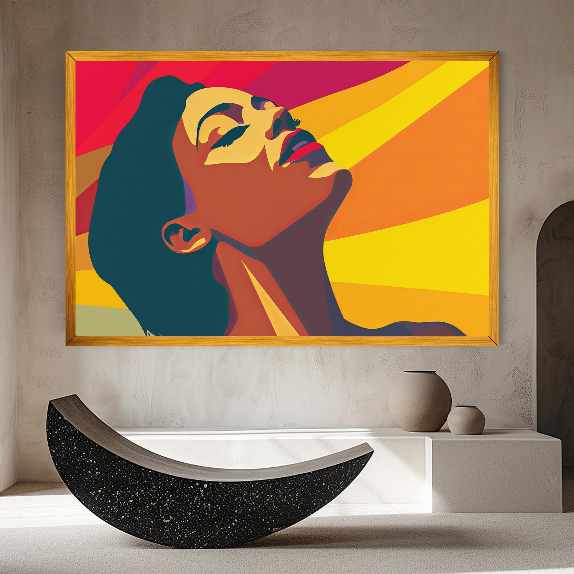 Obraz na Płótnie Pop Female Color mockup 8