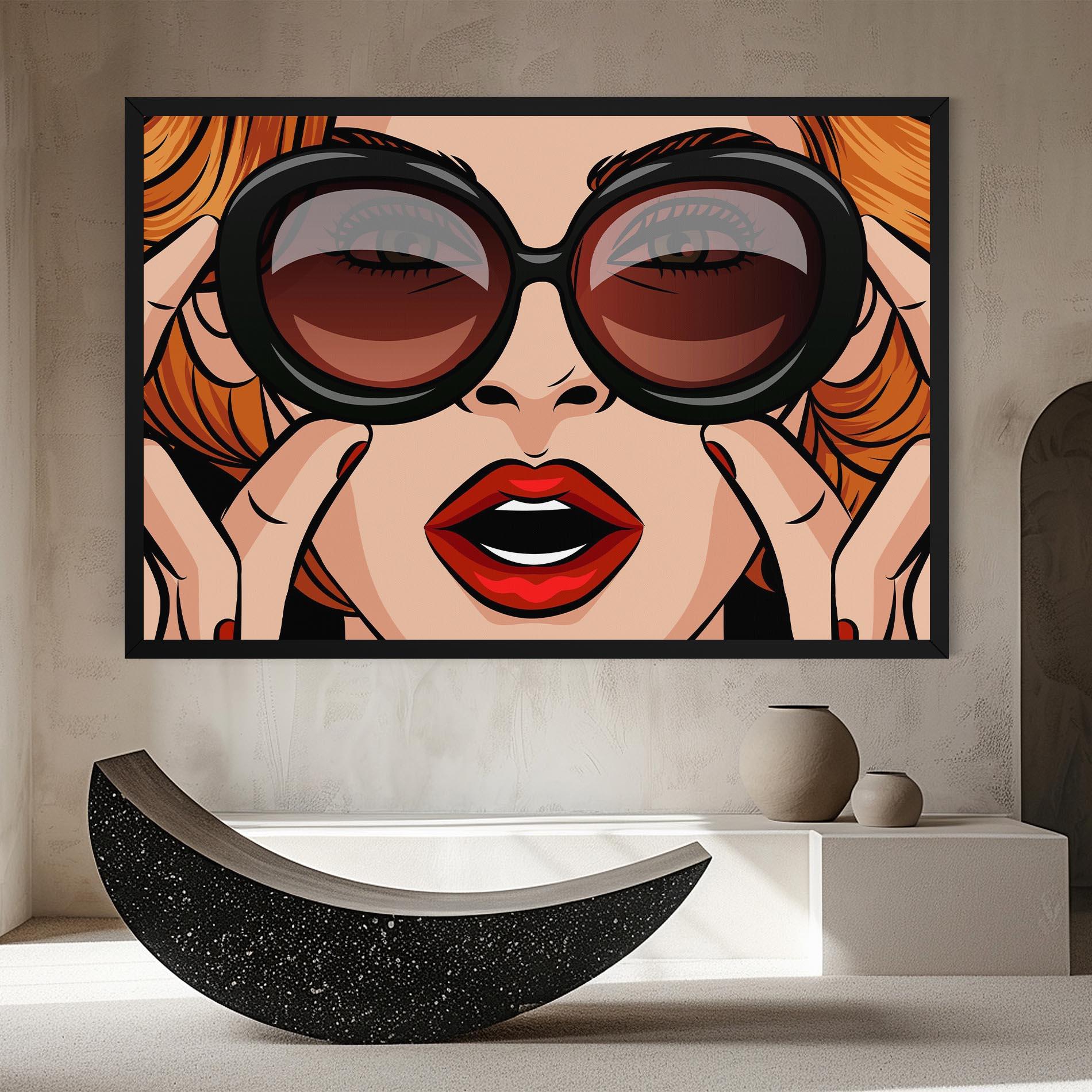 Obraz na Płótnie Pop Glasses Woman mockup 8