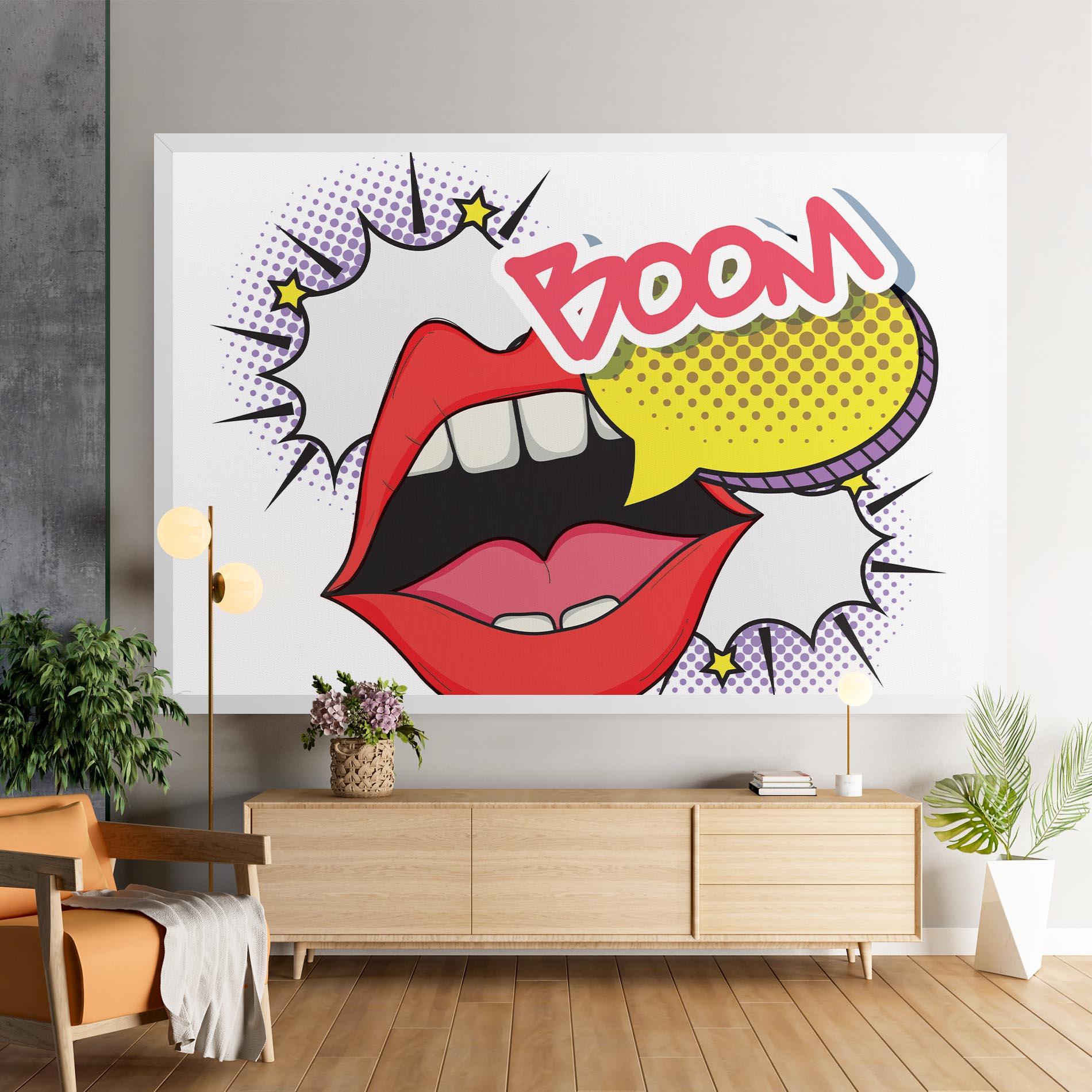 Obraz na Płótnie Boom Pop Art mockup 9
