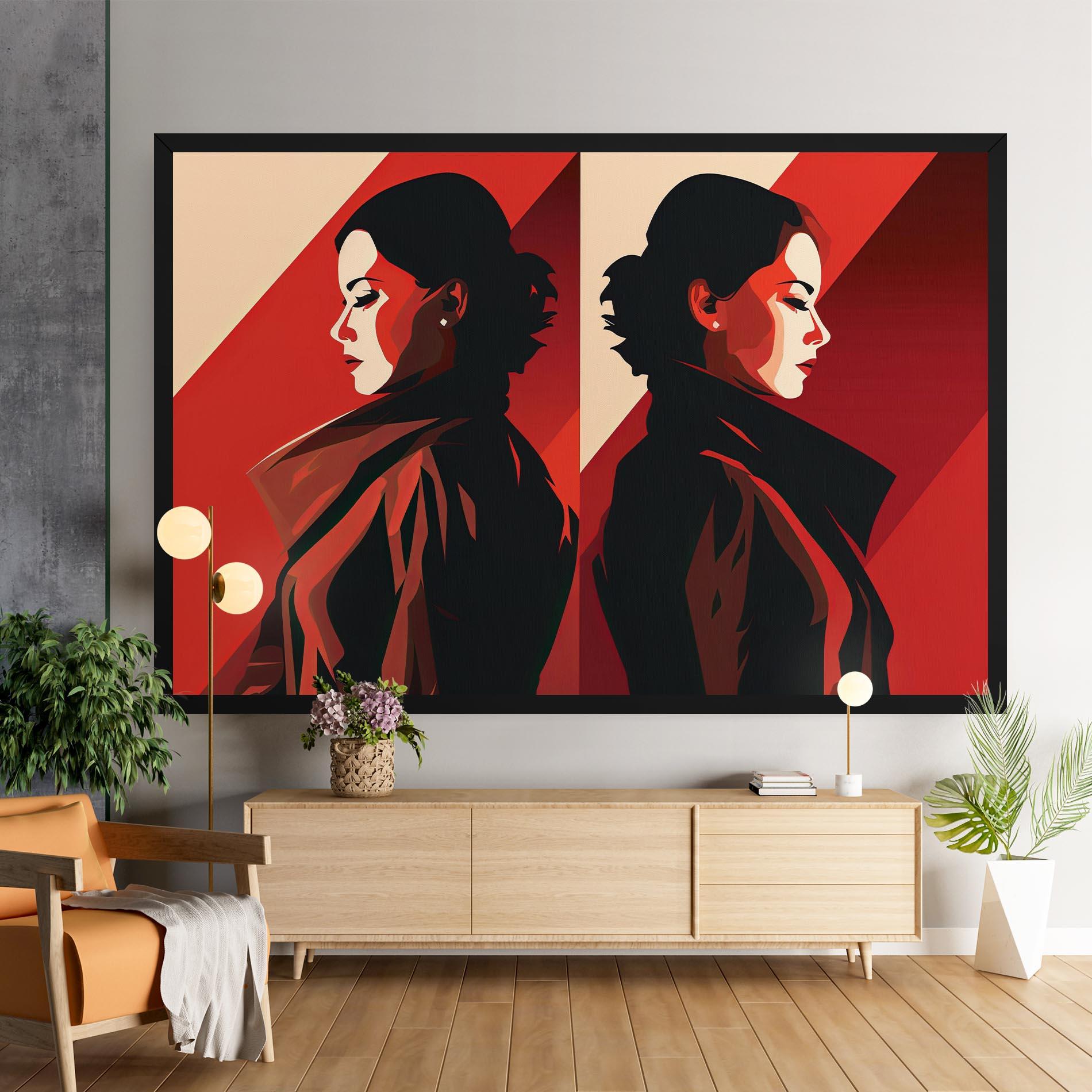 Obraz na Płótnie Pop Outfit Lady mockup 9