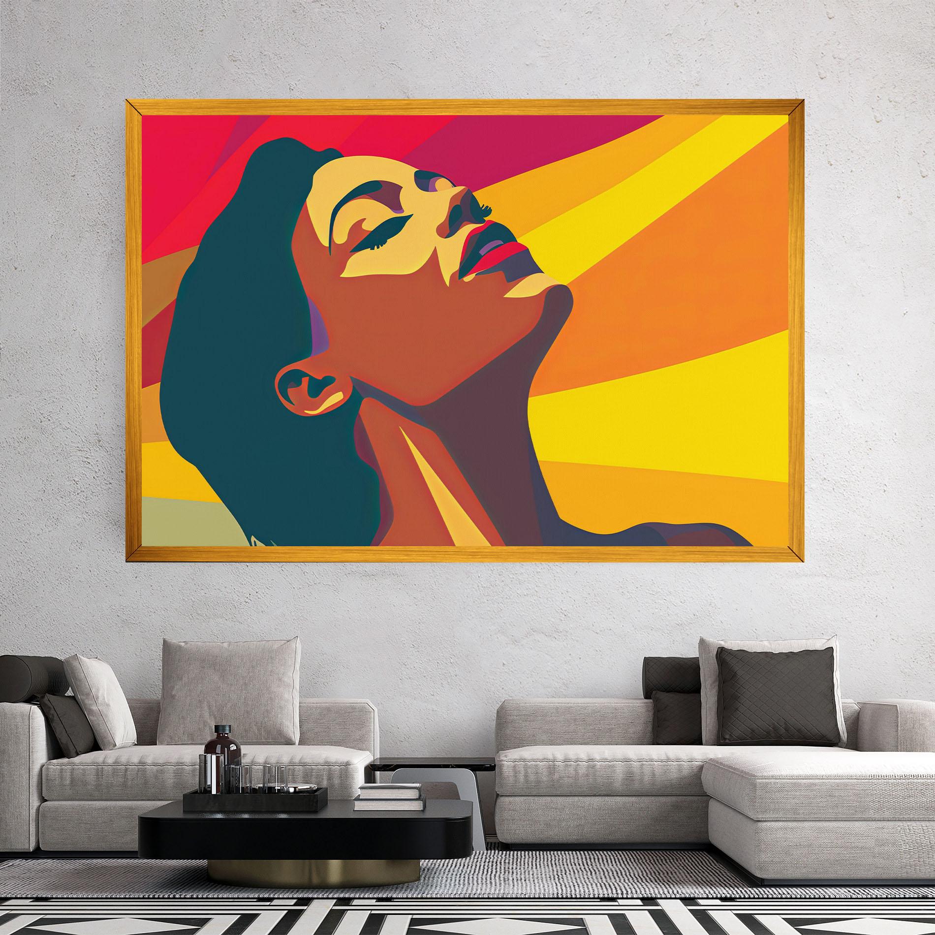 Obraz na Płótnie Pop Female Color mockup 2