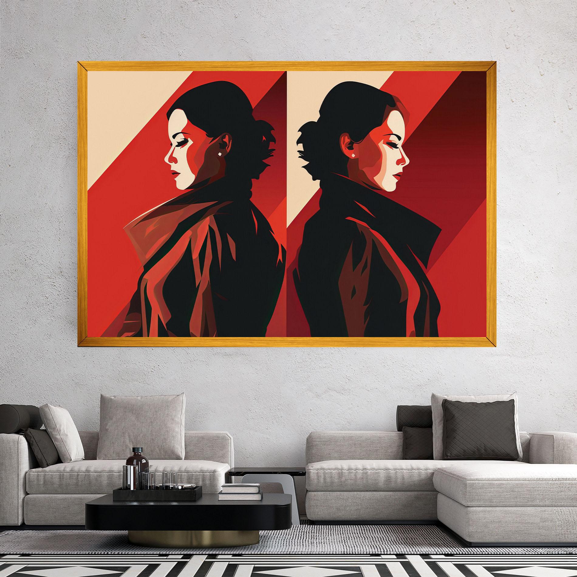 Obraz na Płótnie Pop Outfit Lady mockup 2