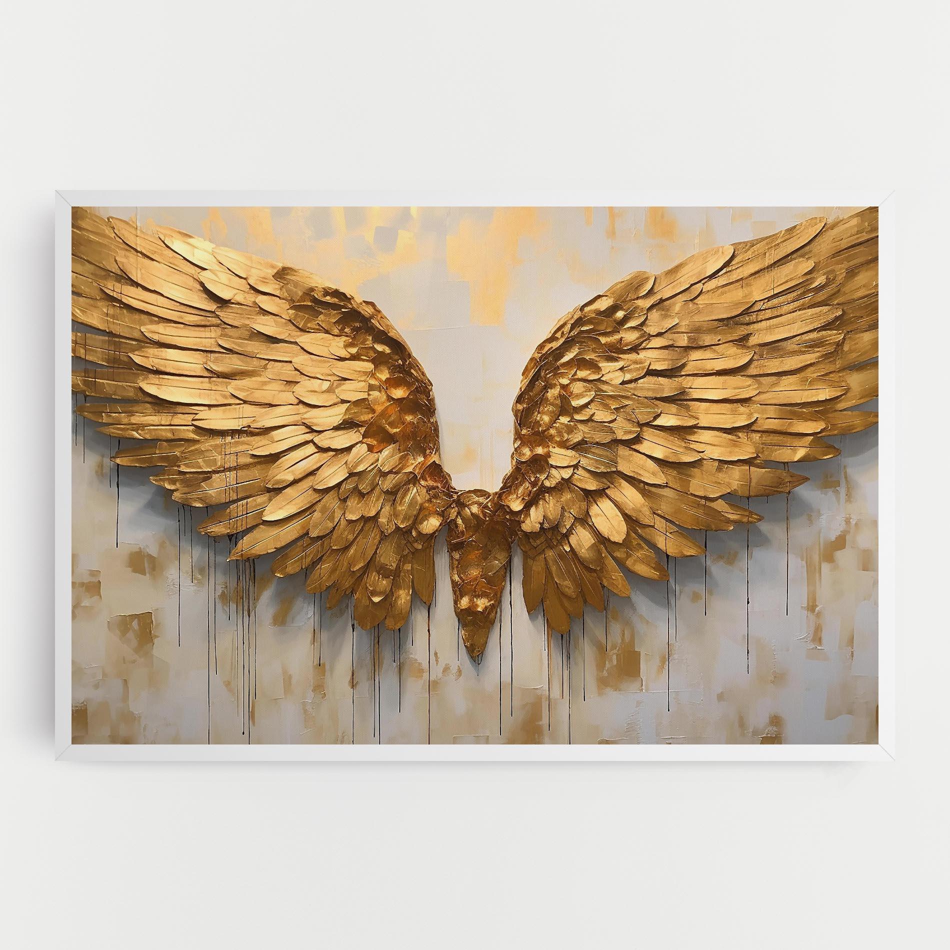 Obraz na Płótnie Golden Wings Art mockup 0