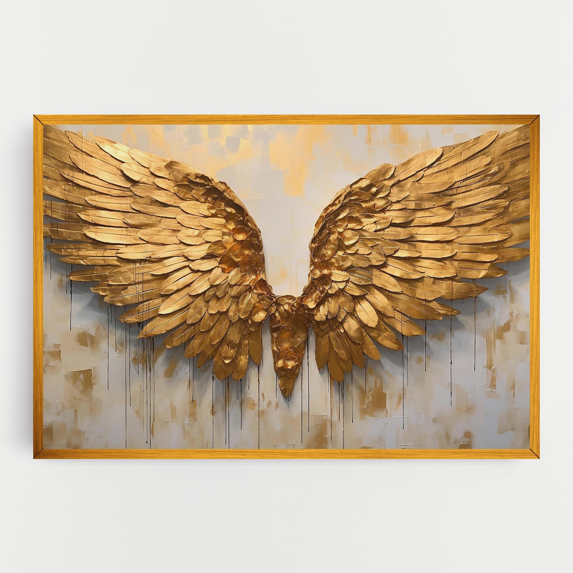 Obraz na Płótnie Golden Wings Art mockup 0