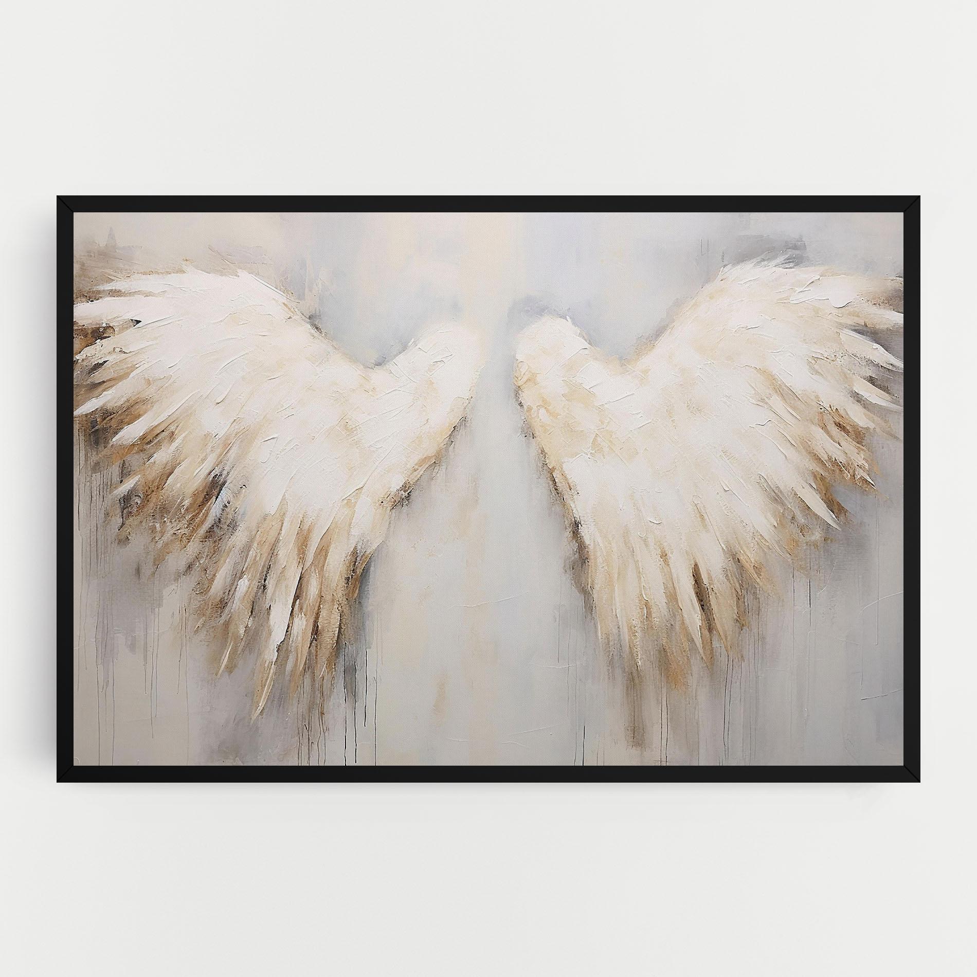 Obraz na Płótnie Cream White Wings mockup 0