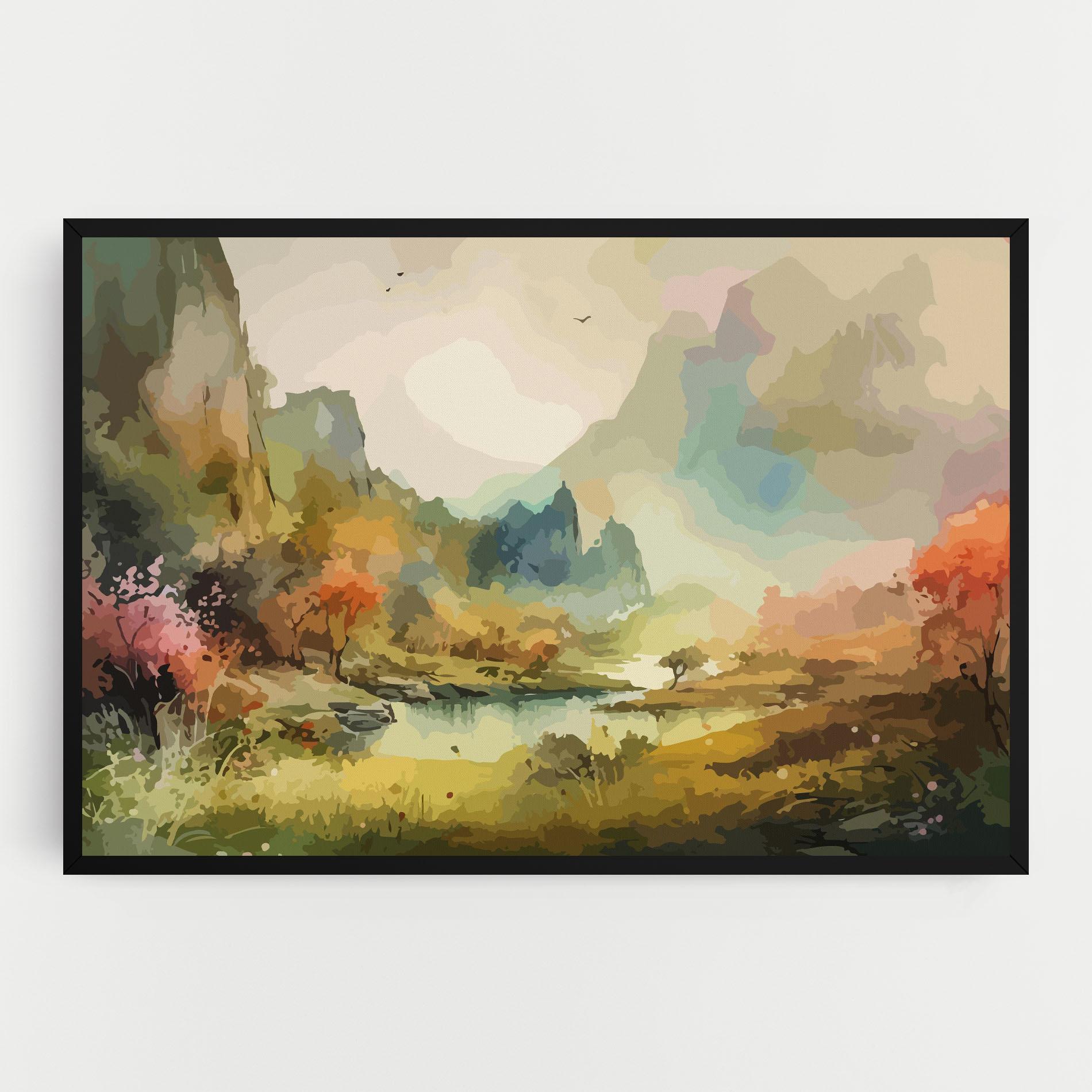 Obraz na Płótnie Nature Painting mockup 0