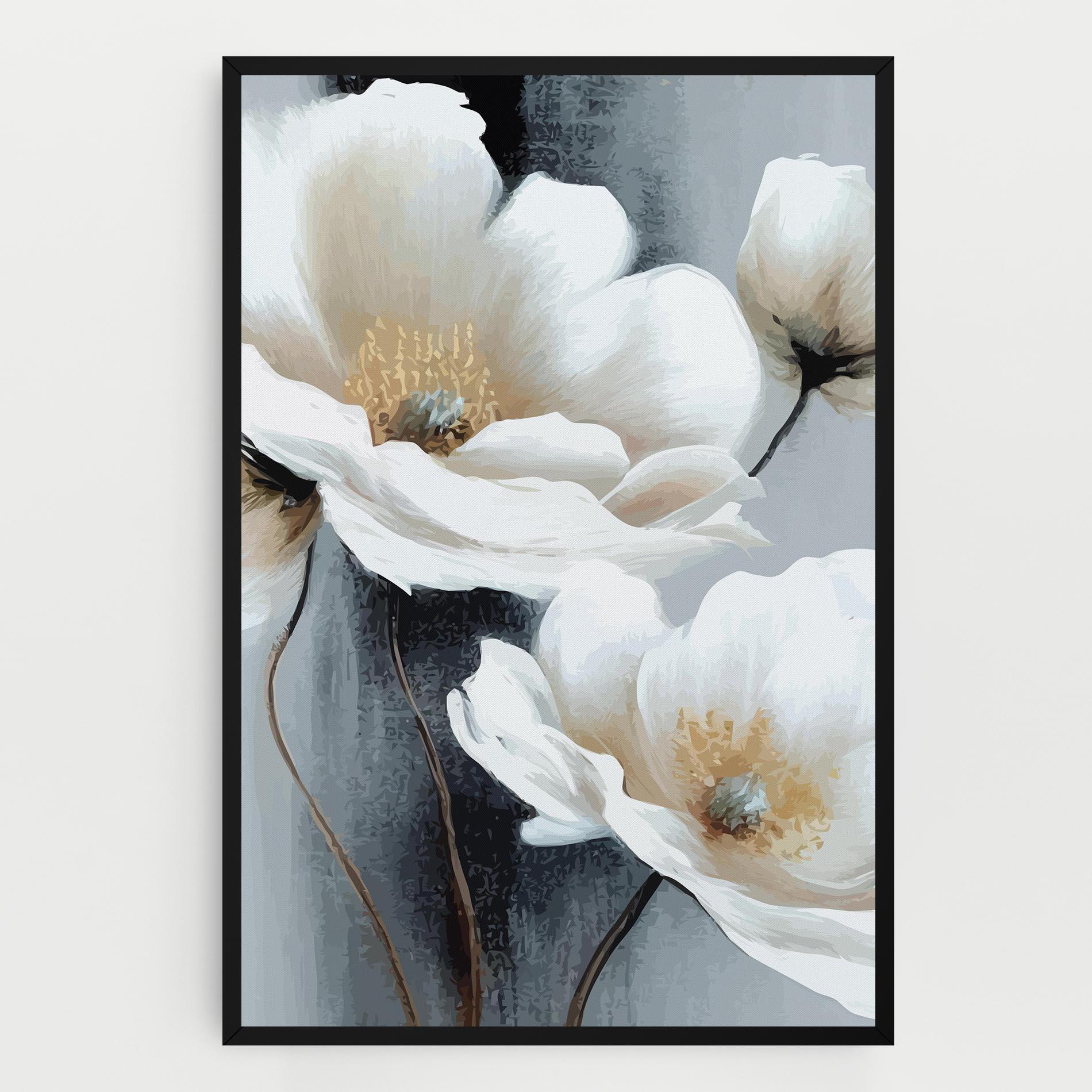 Obraz na Płótnie Paint Texture Flower mockup 0