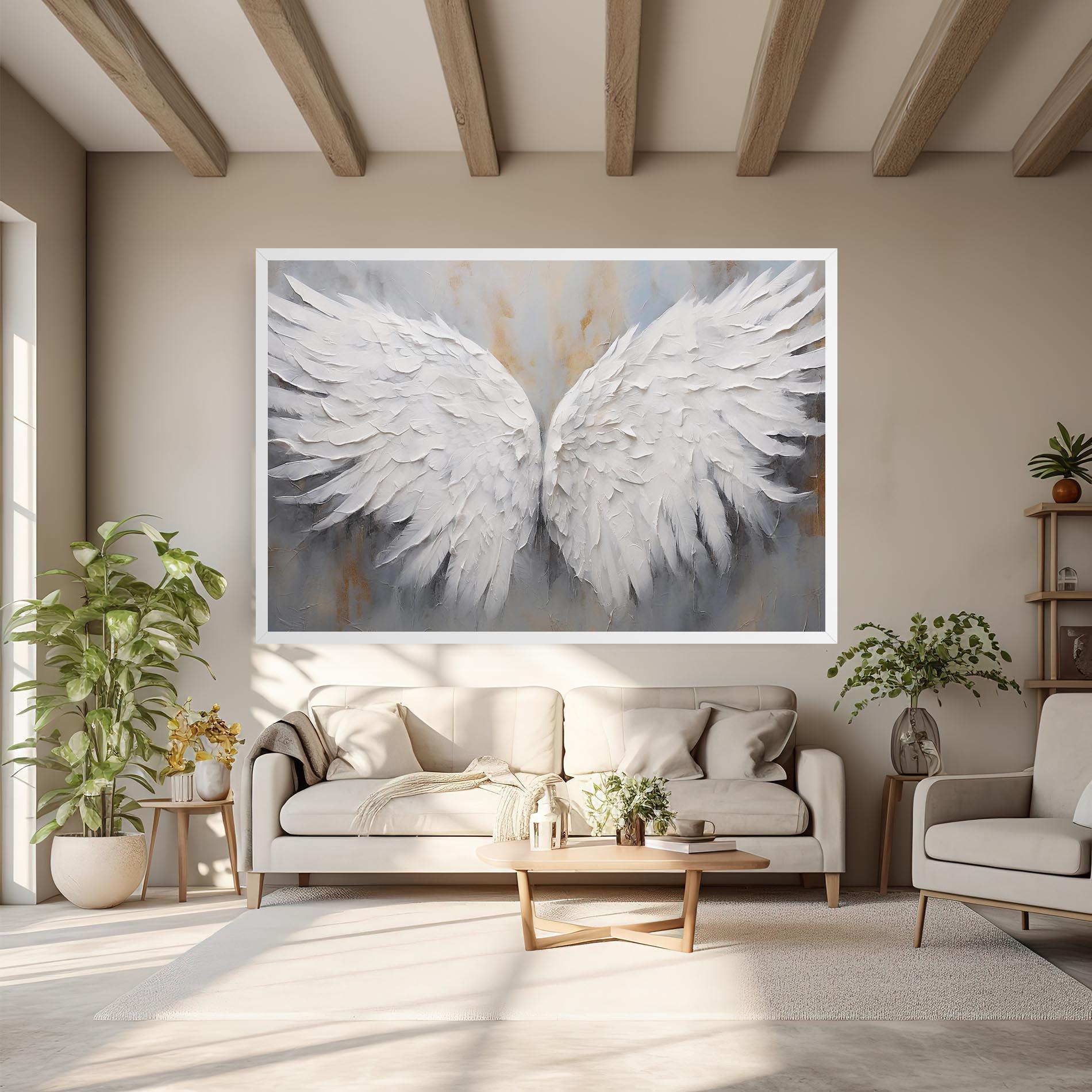 Obraz na Płótnie Pretty Angel Wings mockup 6