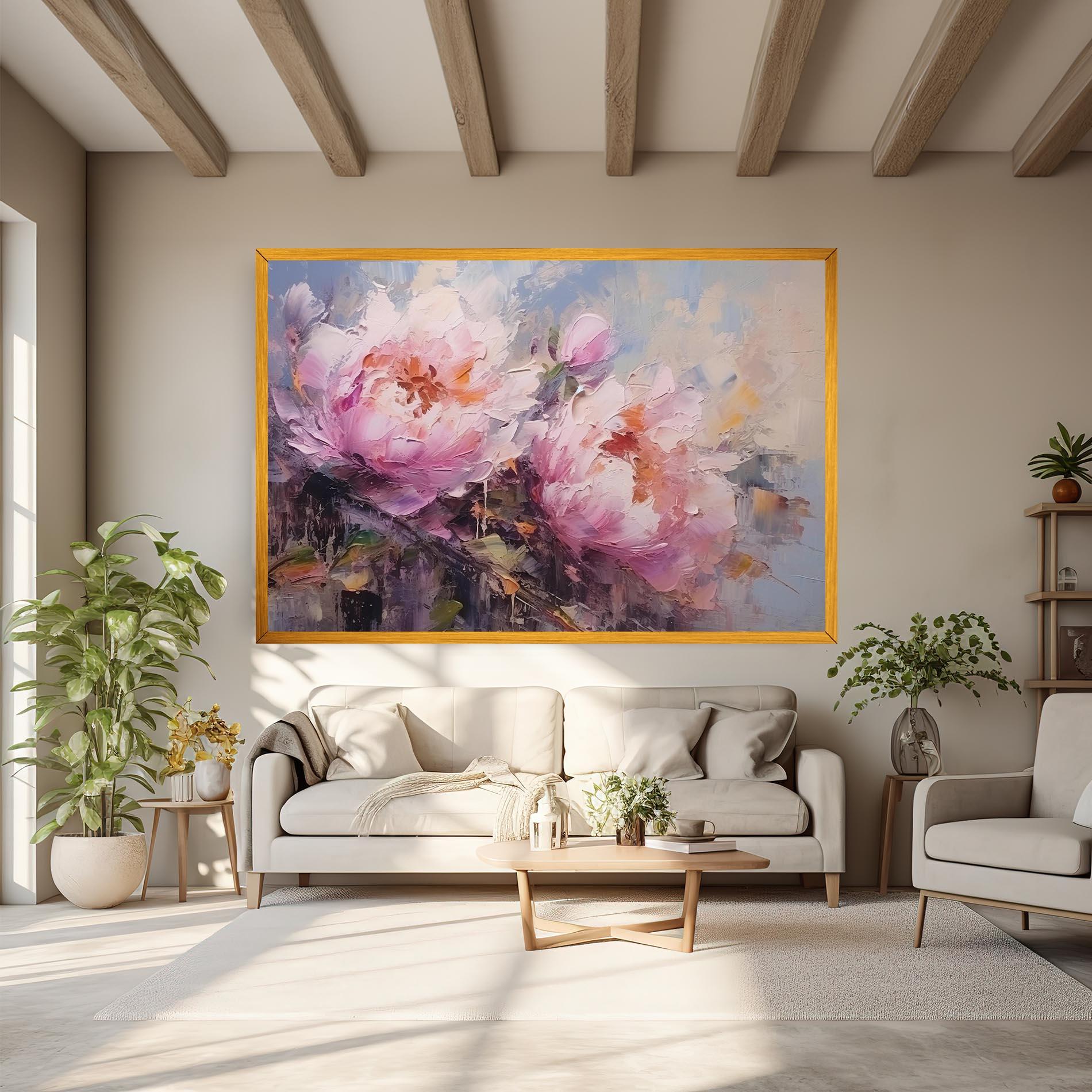 Obraz na Płótnie Peony Art mockup 6