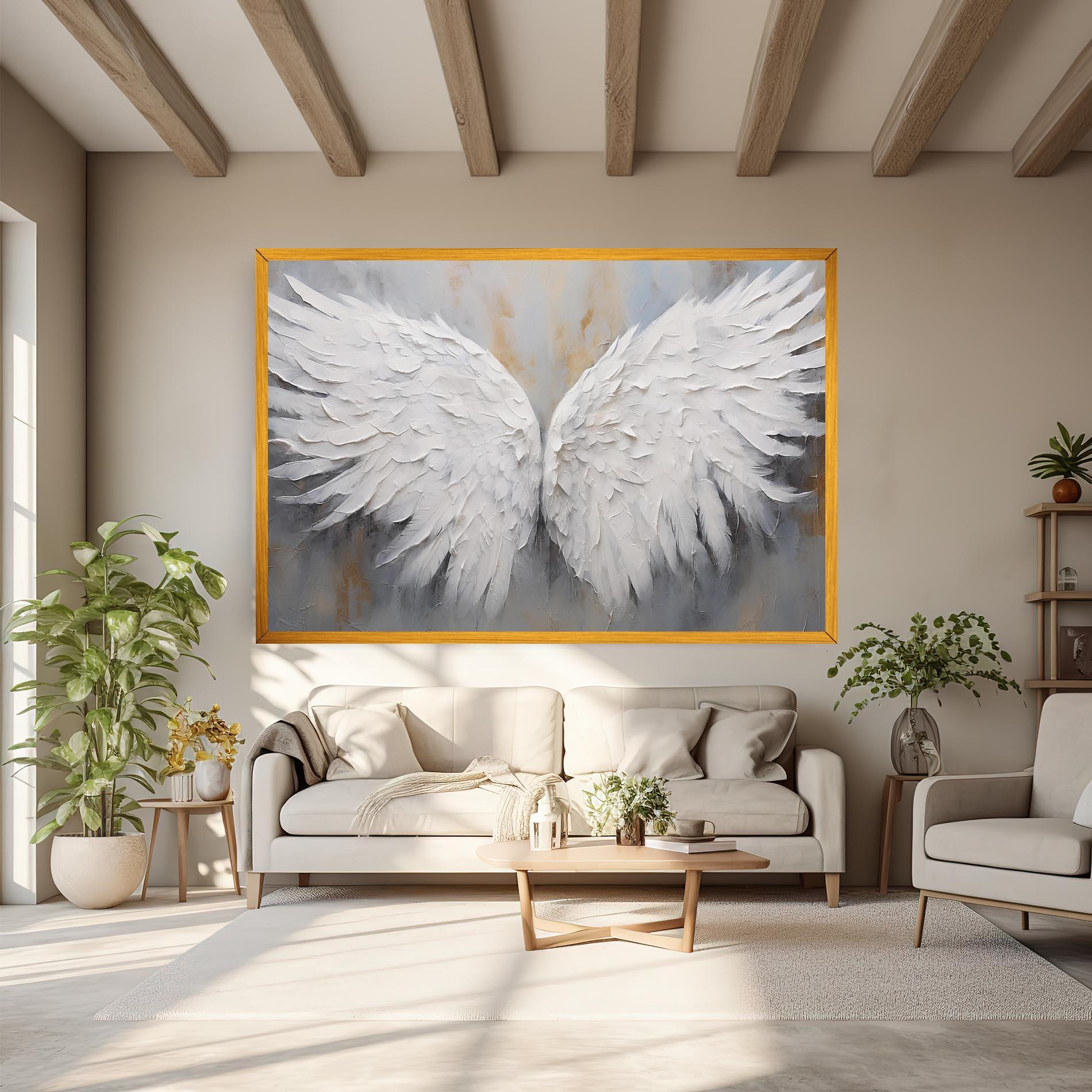 Obraz na Płótnie Pretty Angel Wings mockup 6