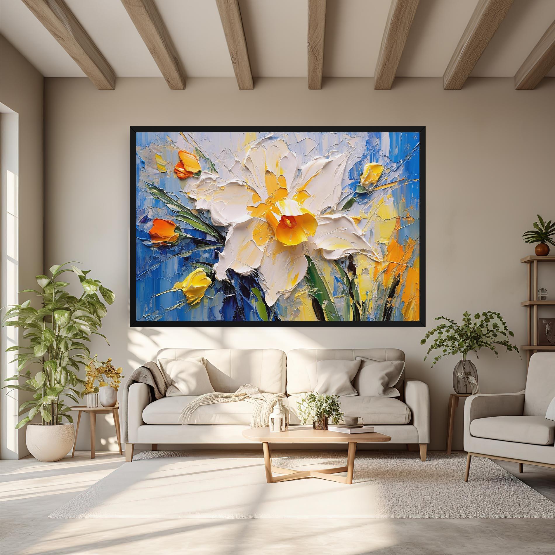 Obraz na Płótnie Abstract Flower Art mockup 6