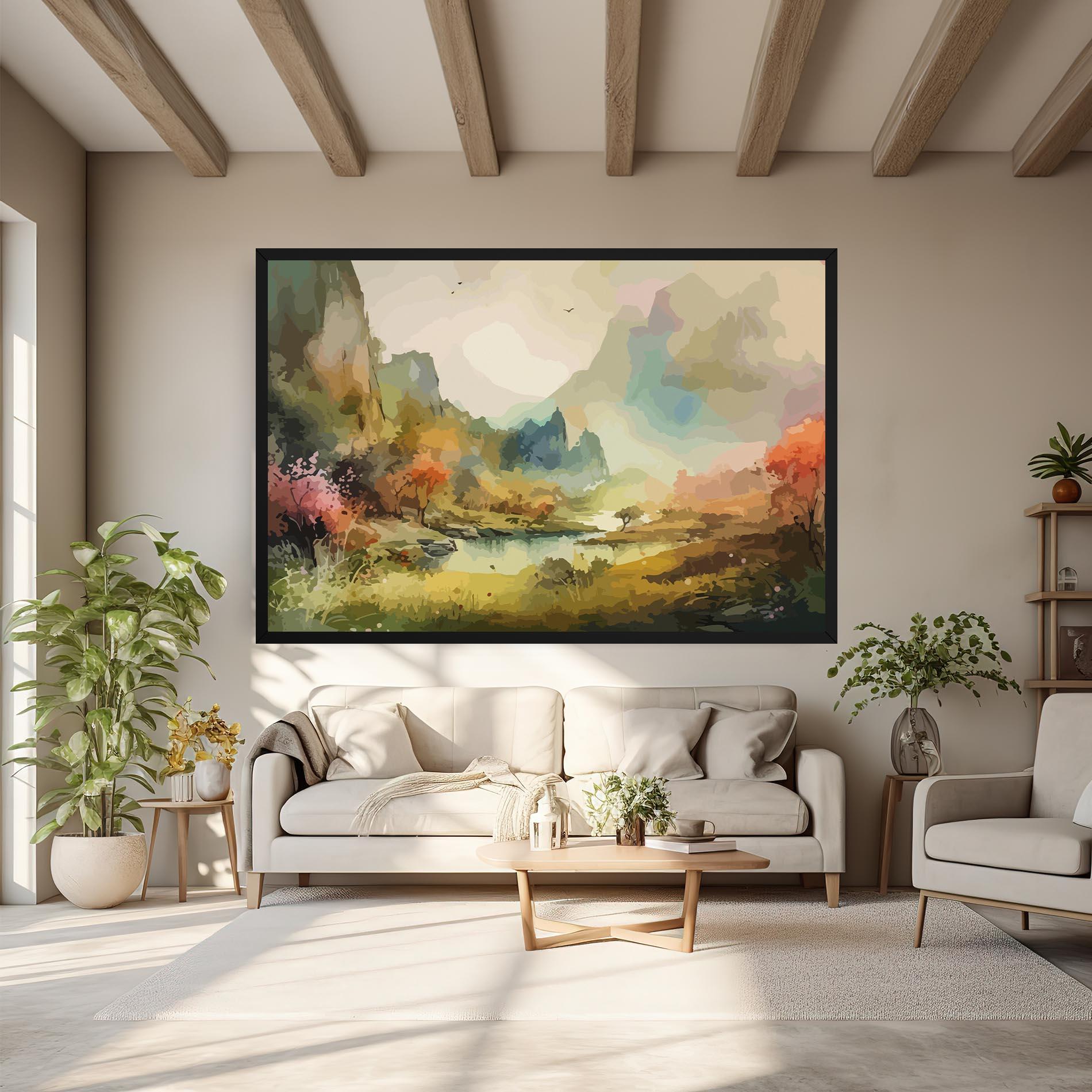 Obraz na Płótnie Nature Painting mockup 6