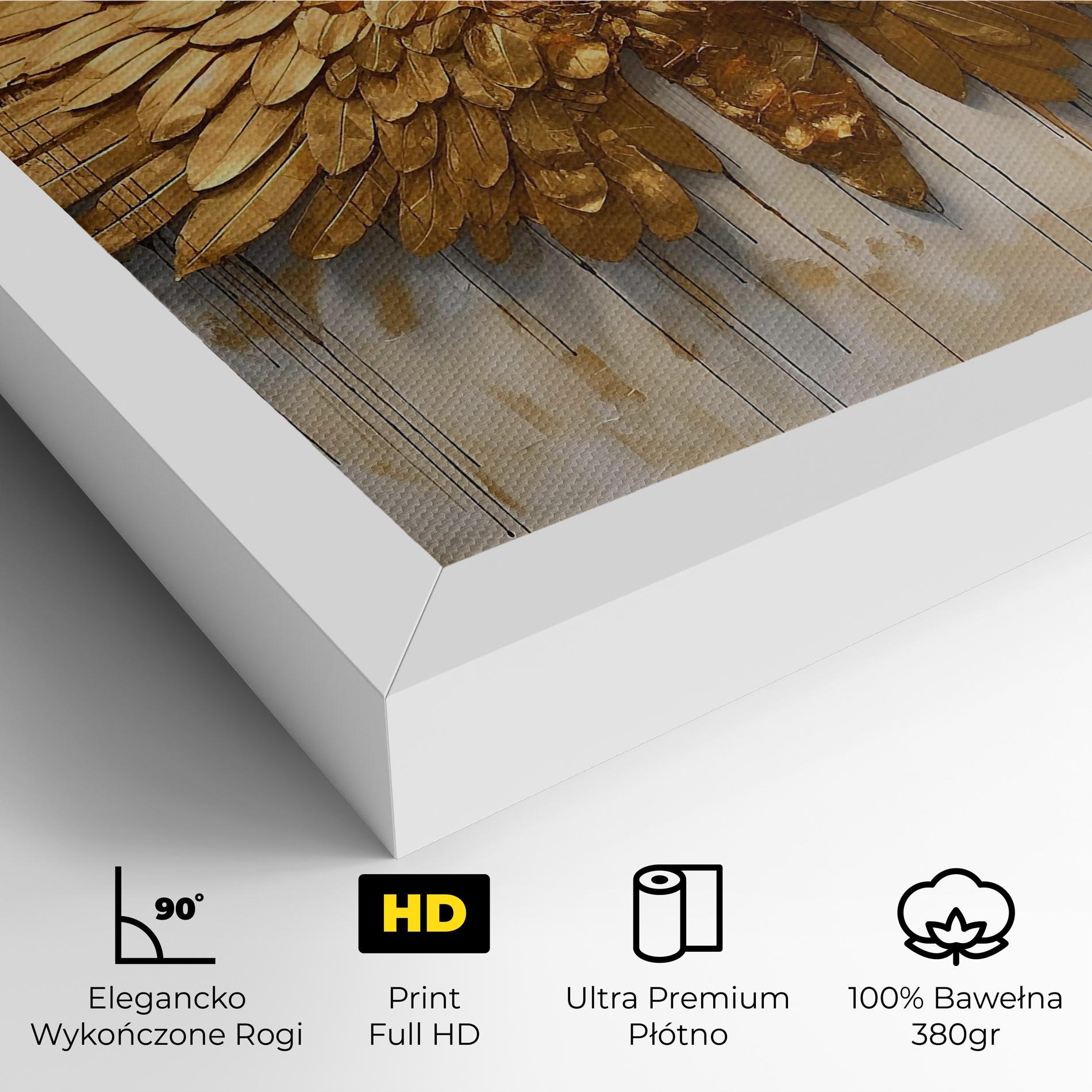 Obraz na Płótnie Golden Wings Art mockup 4