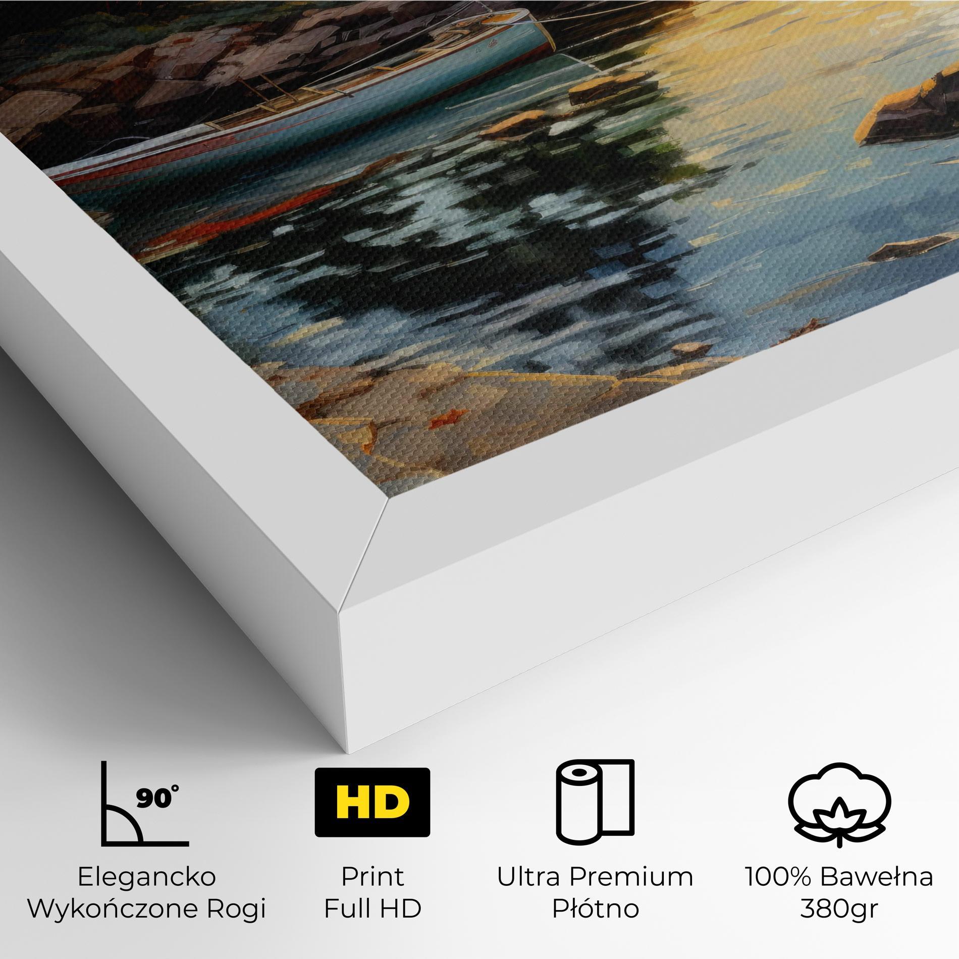 Obraz na Płótnie Sunset Sea Art mockup 4