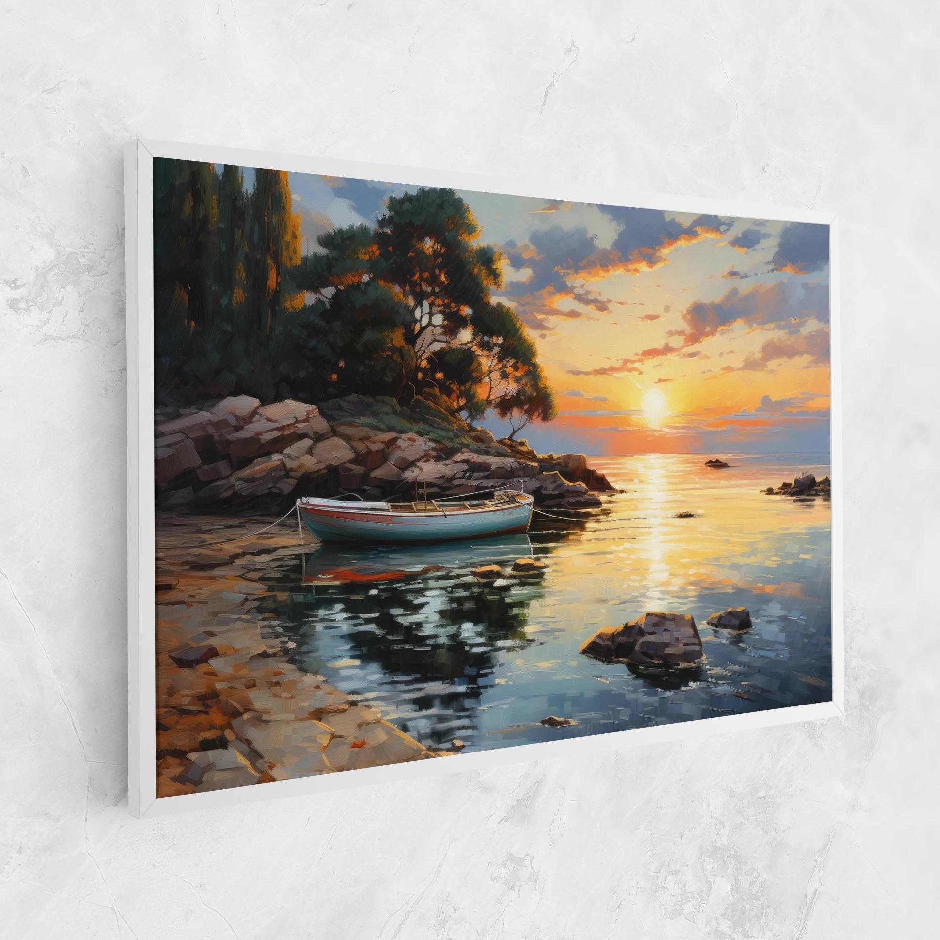 Obraz na Płótnie Sunset Sea Art mockup 1