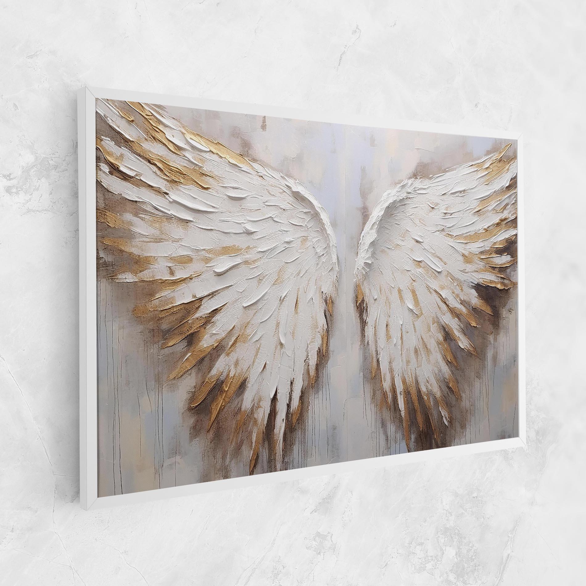 Obraz na Płótnie White Angel Wings mockup 1