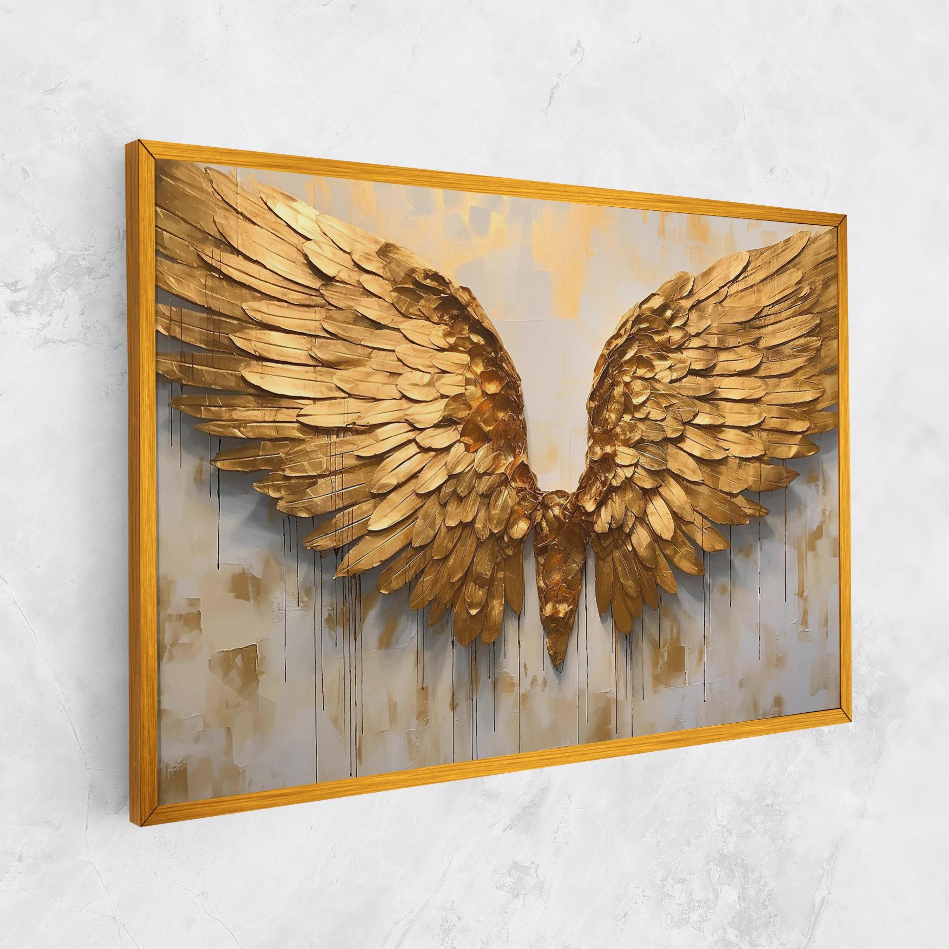 Obraz na Płótnie Golden Wings Art mockup 1