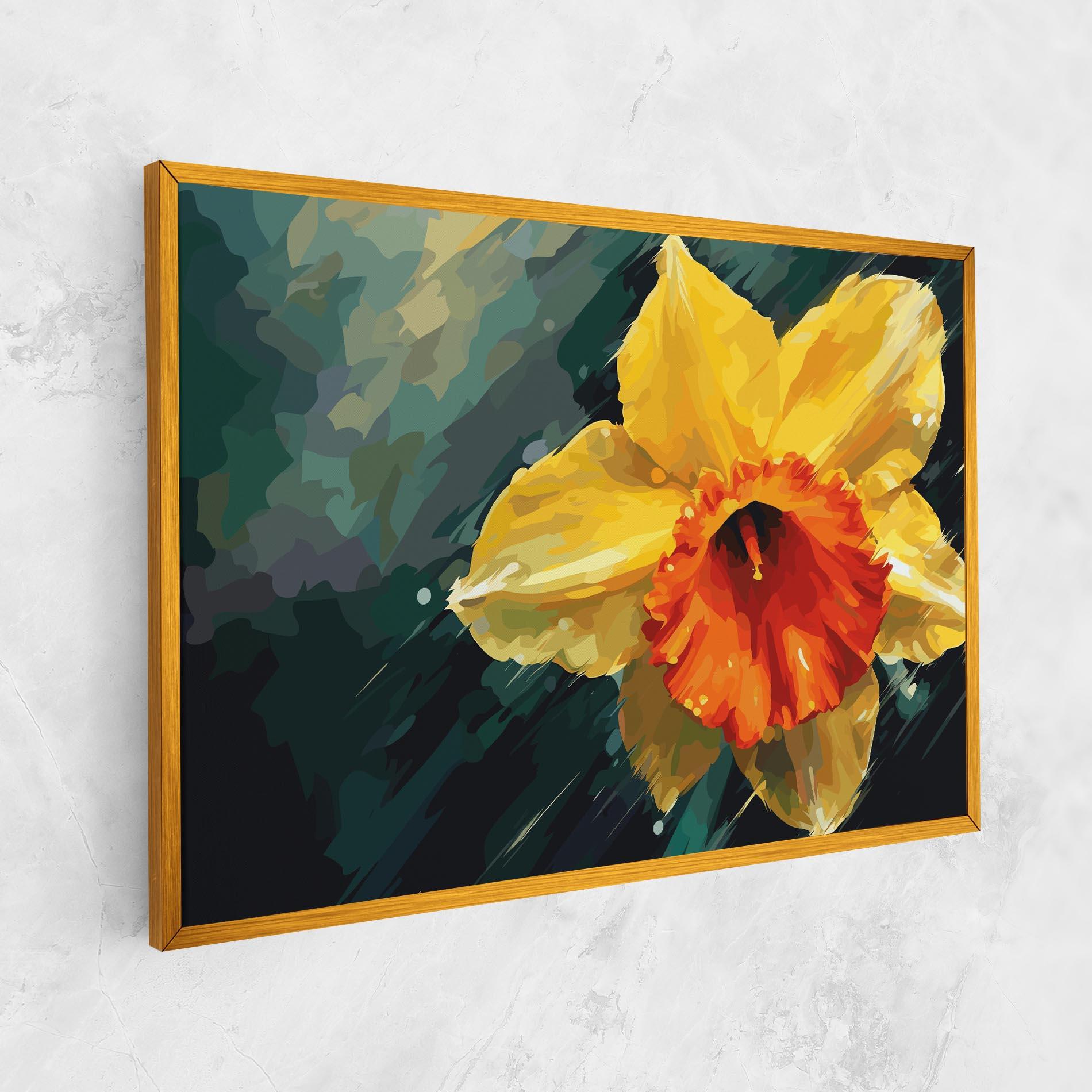 Obraz na Płótnie Yellow Flower Art mockup 1
