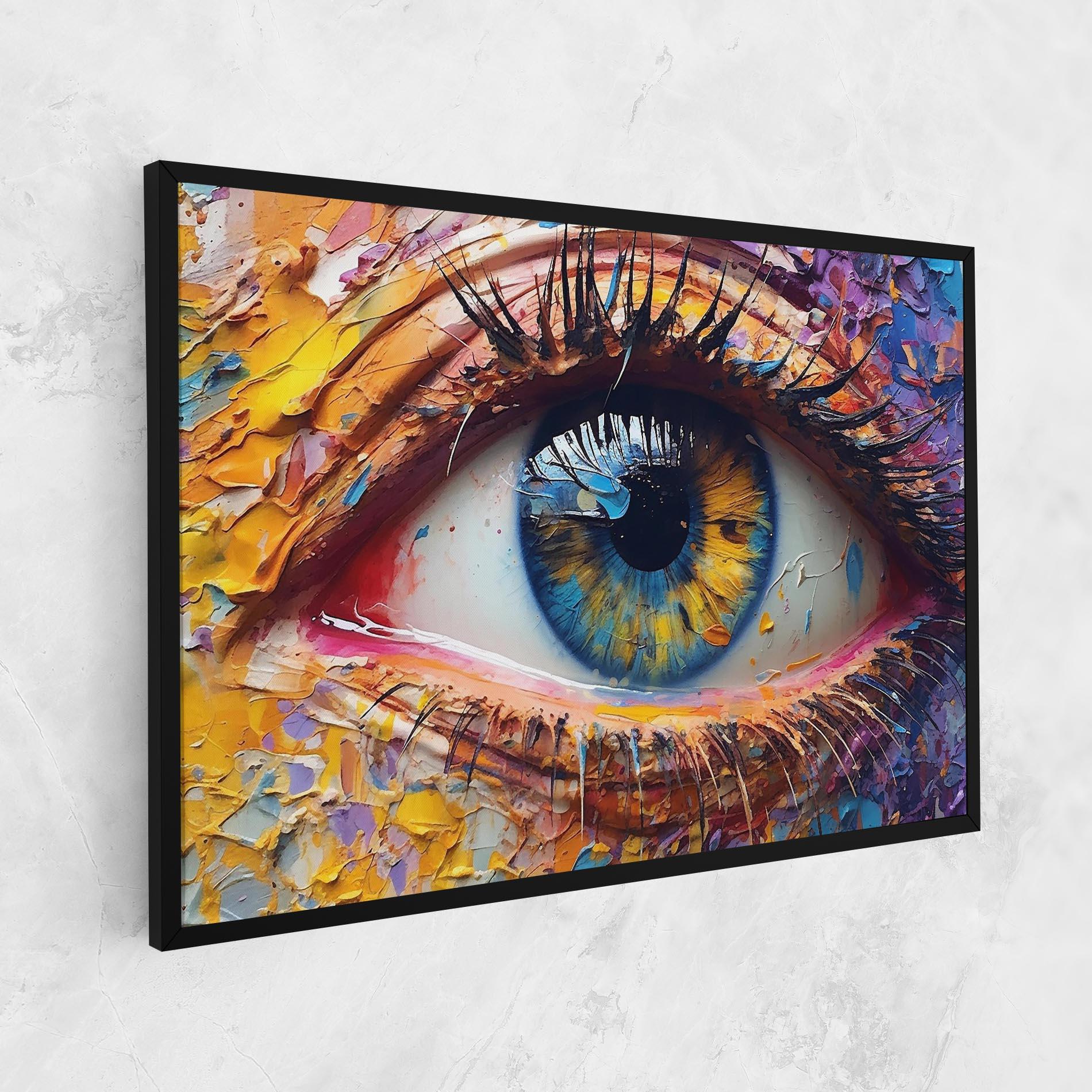 Obraz na Płótnie Blue Eyes Art mockup 1