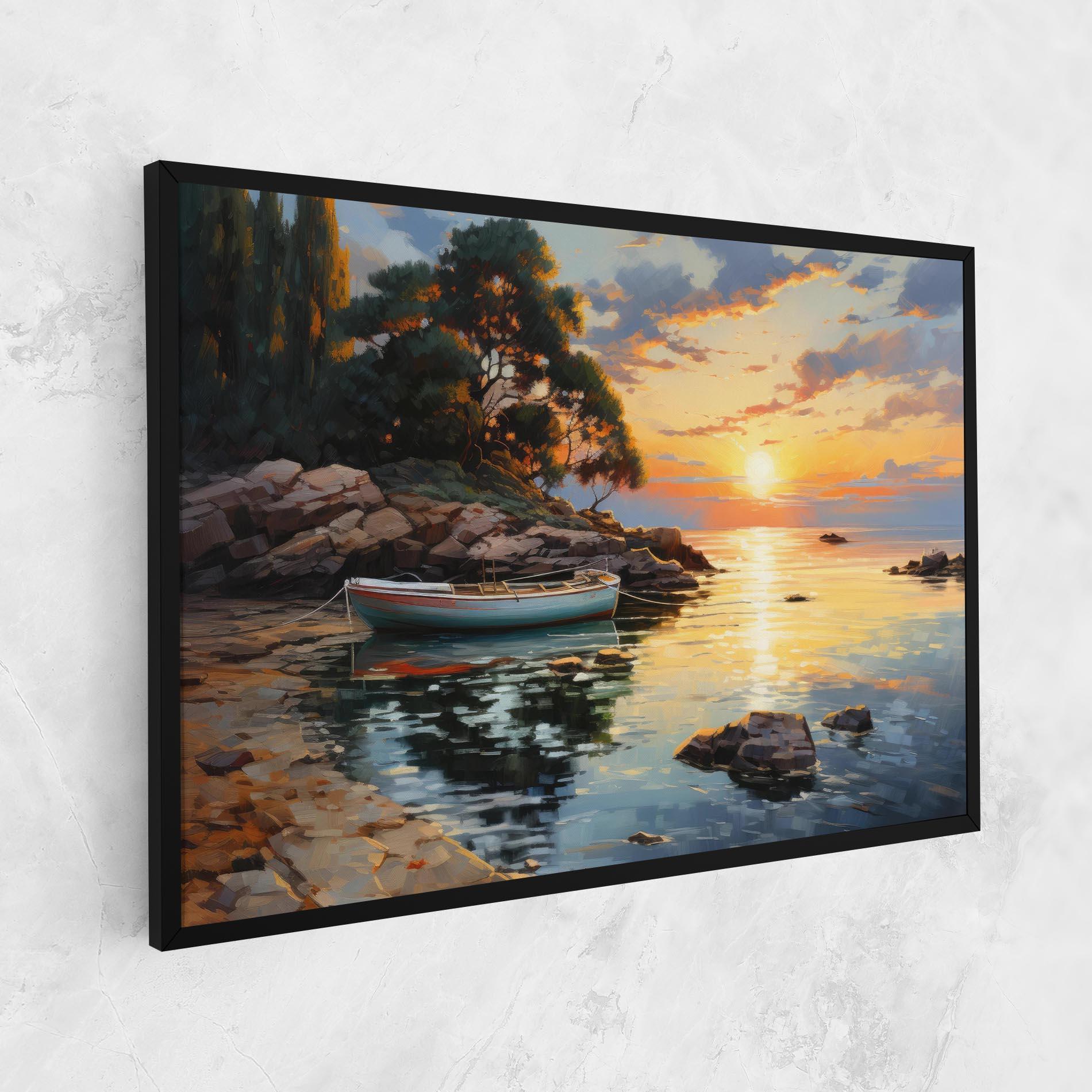Obraz na Płótnie Sunset Sea Art mockup 1