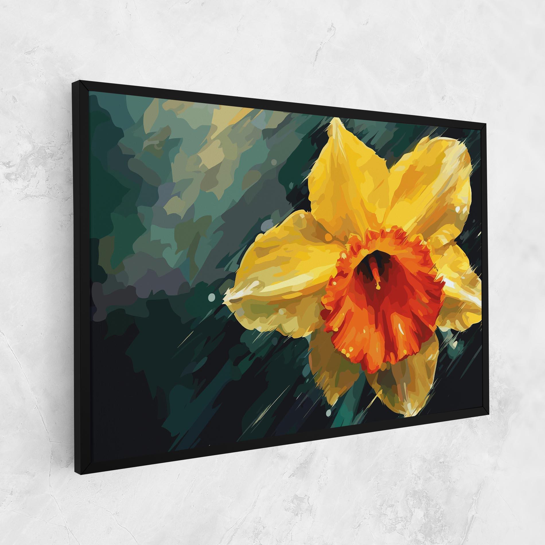 Obraz na Płótnie Yellow Flower Art mockup 1