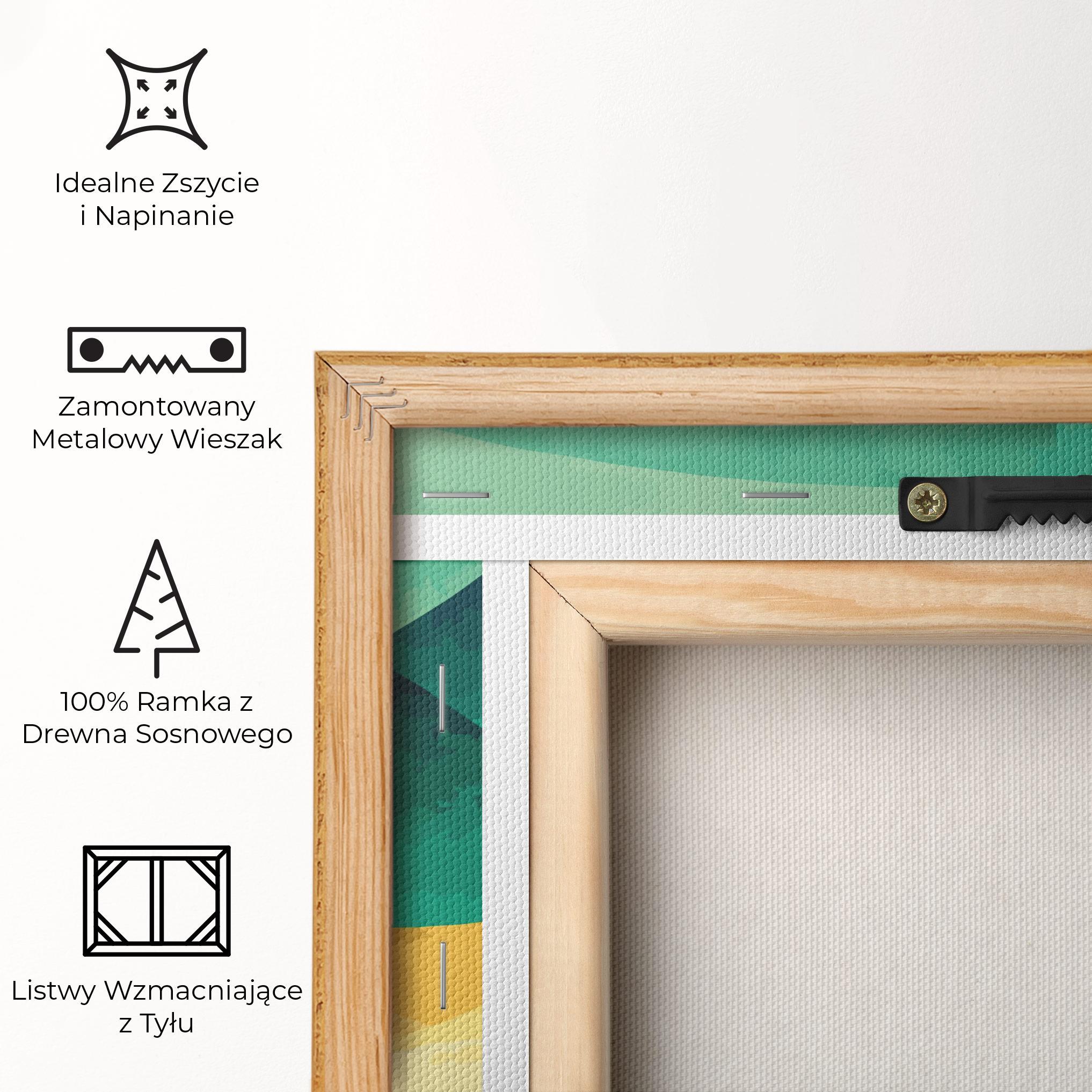 Obraz na Płótnie Green Art Mountain mockup 5