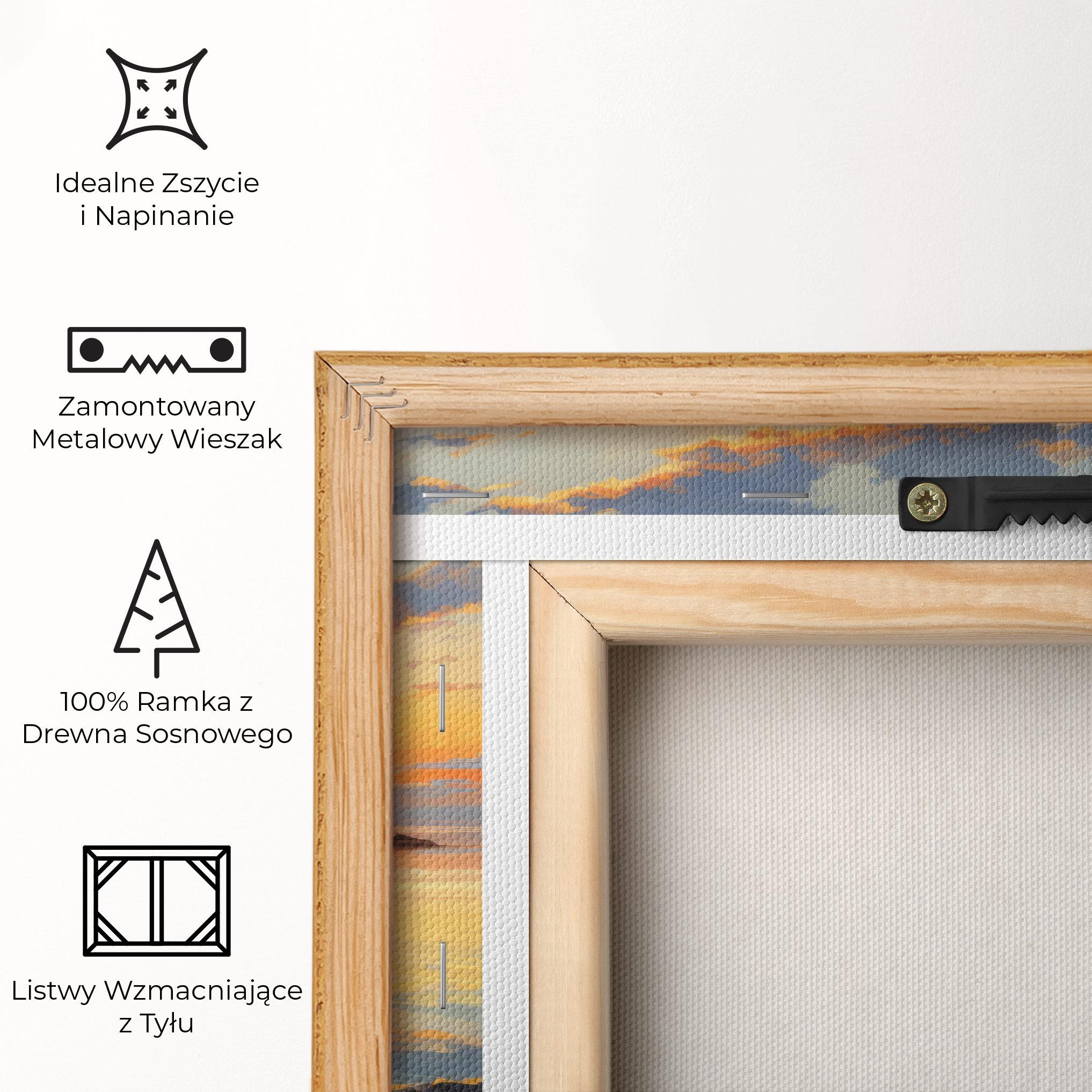 Obraz na Płótnie Sunset Sea Art mockup 5