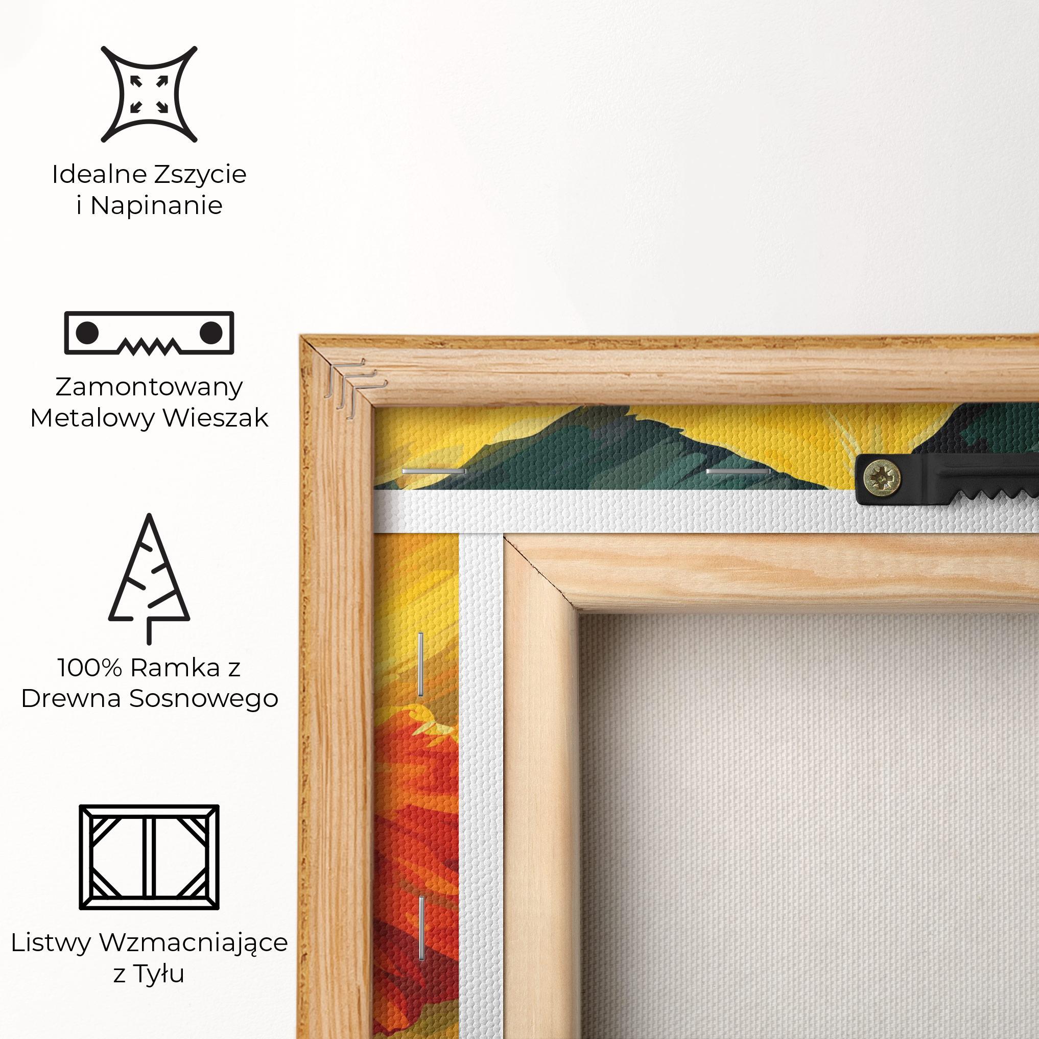 Obraz na Płótnie Yellow Flower Art mockup 5