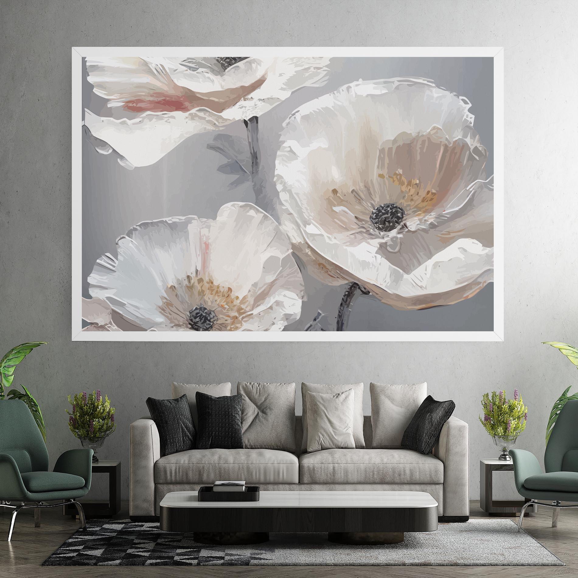 Obraz na Płótnie Cream Mix Flower mockup 7