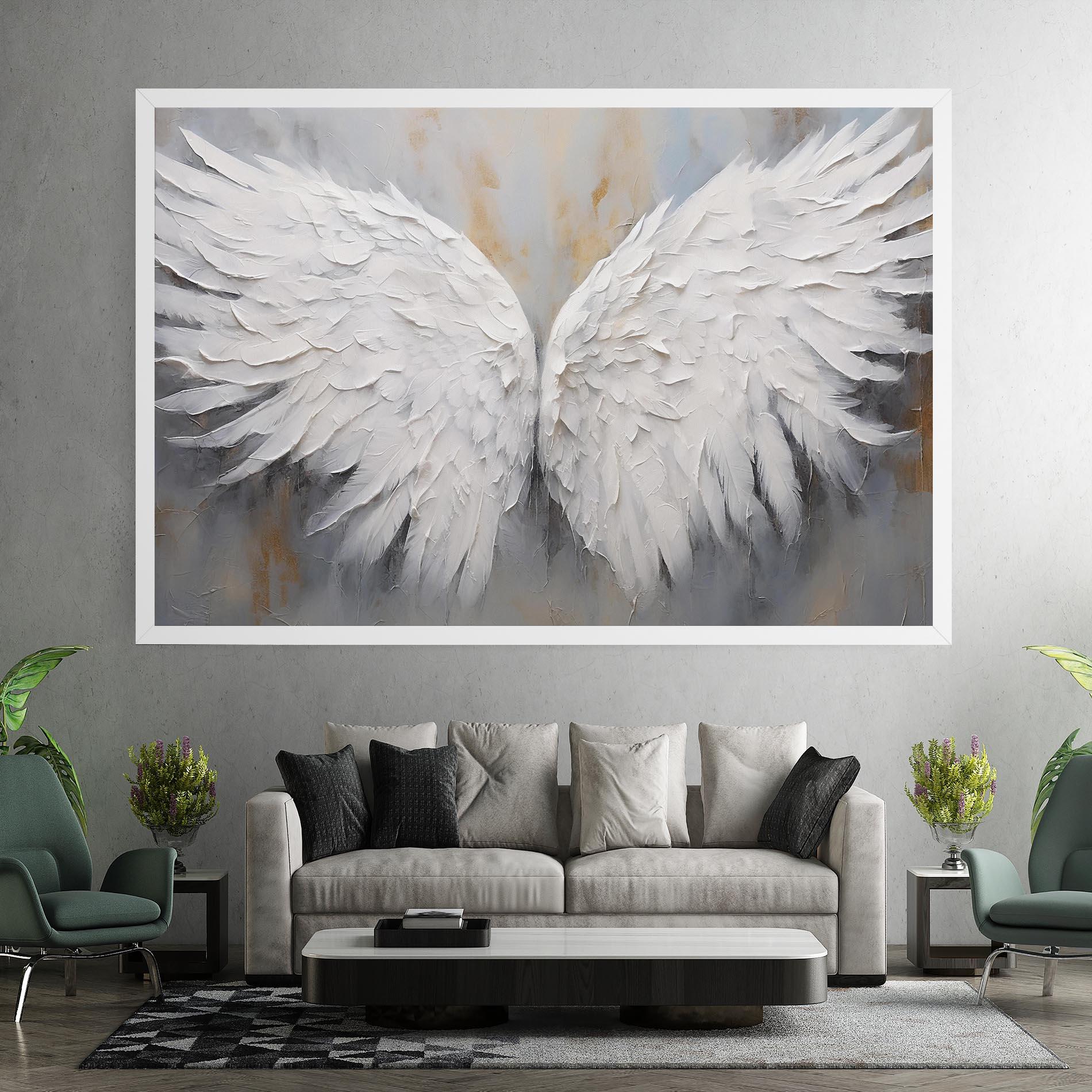 Obraz na Płótnie Pretty Angel Wings mockup 7