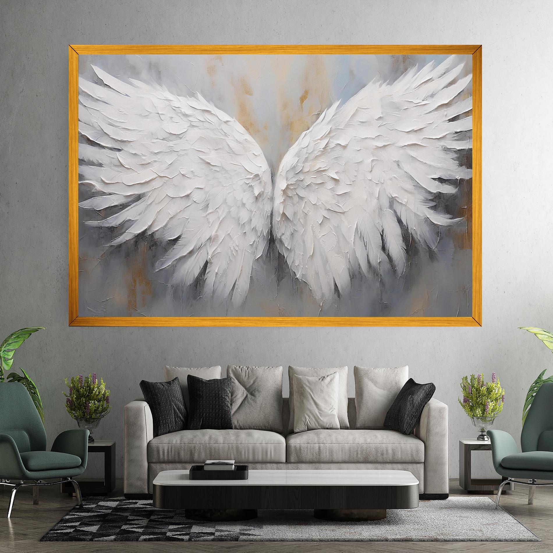 Obraz na Płótnie Pretty Angel Wings mockup 7