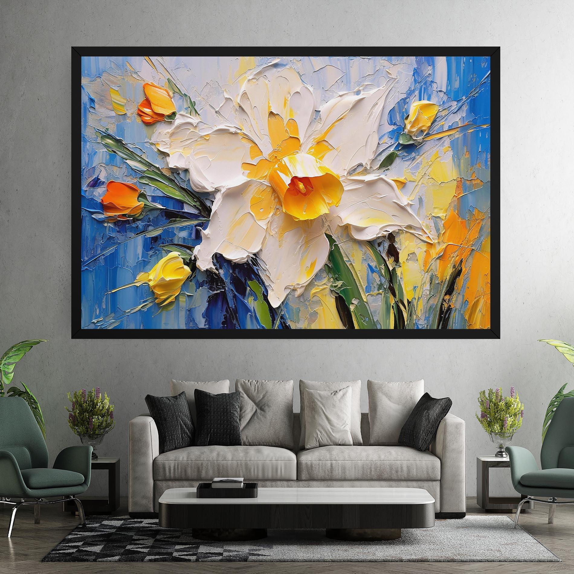 Obraz na Płótnie Abstract Flower Art mockup 7