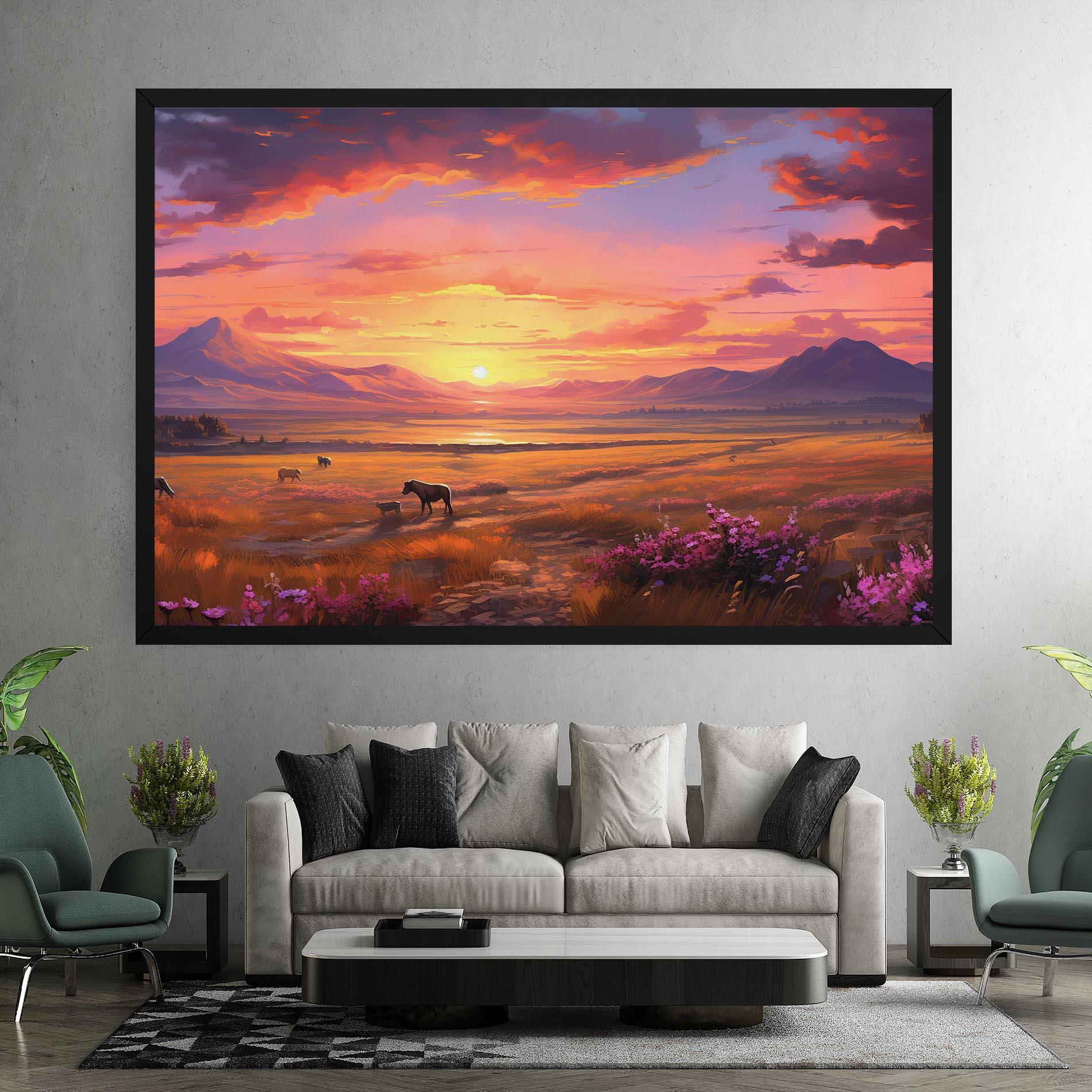 Obraz na Płótnie Wild Horses Art mockup 7