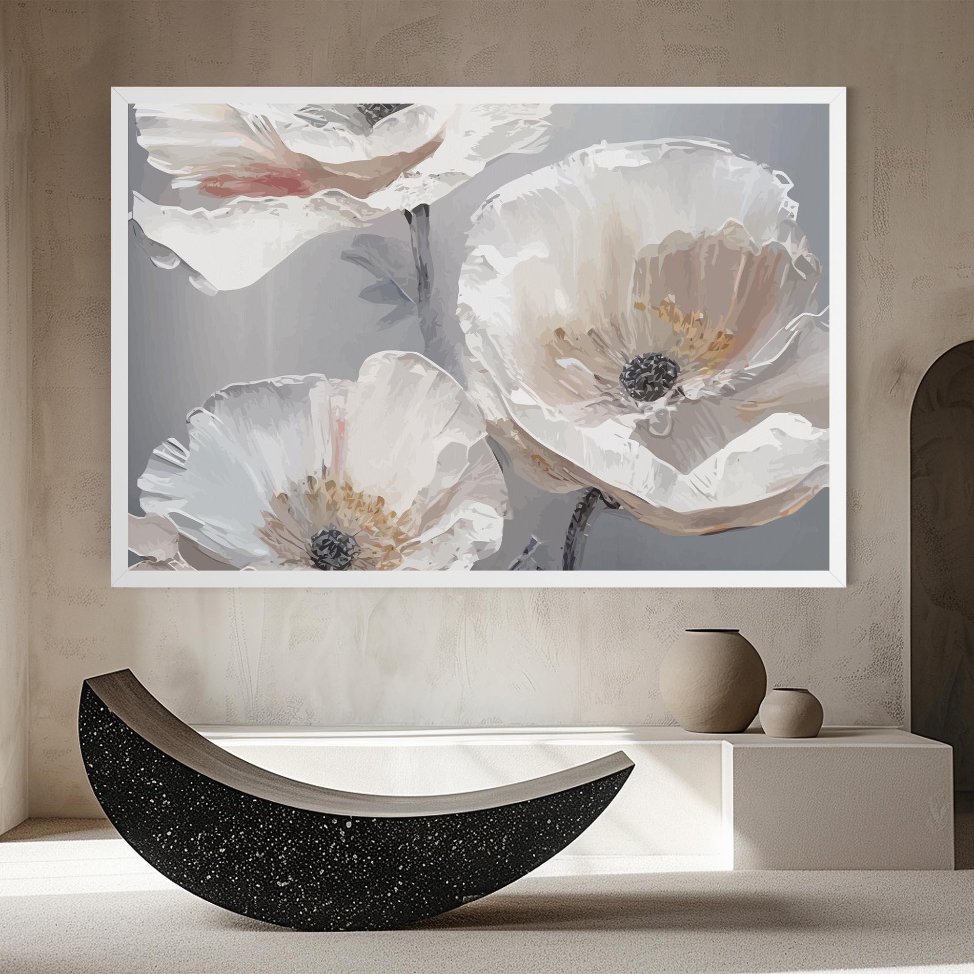 Obraz na Płótnie Cream Mix Flower mockup 8