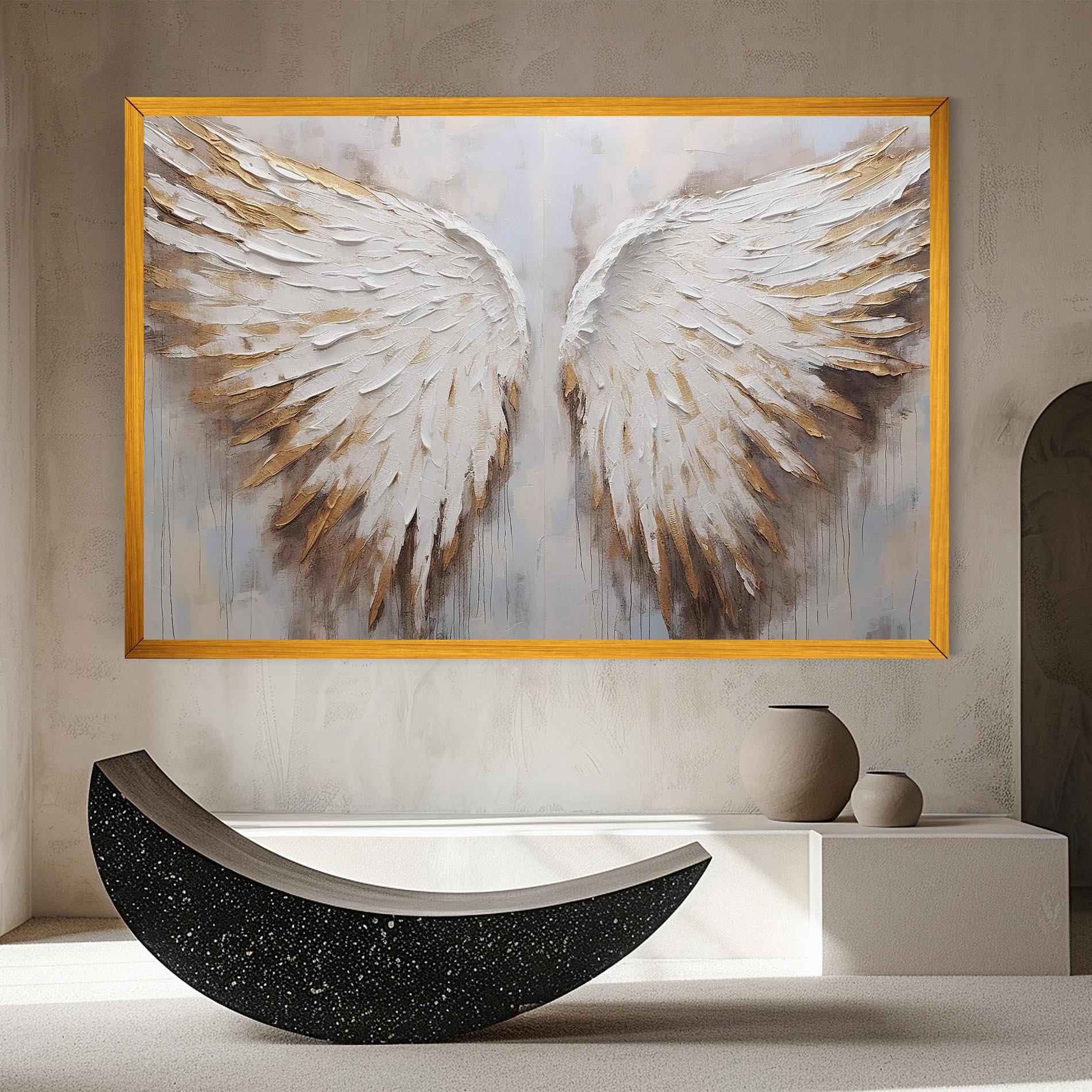 Obraz na Płótnie White Angel Wings mockup 8