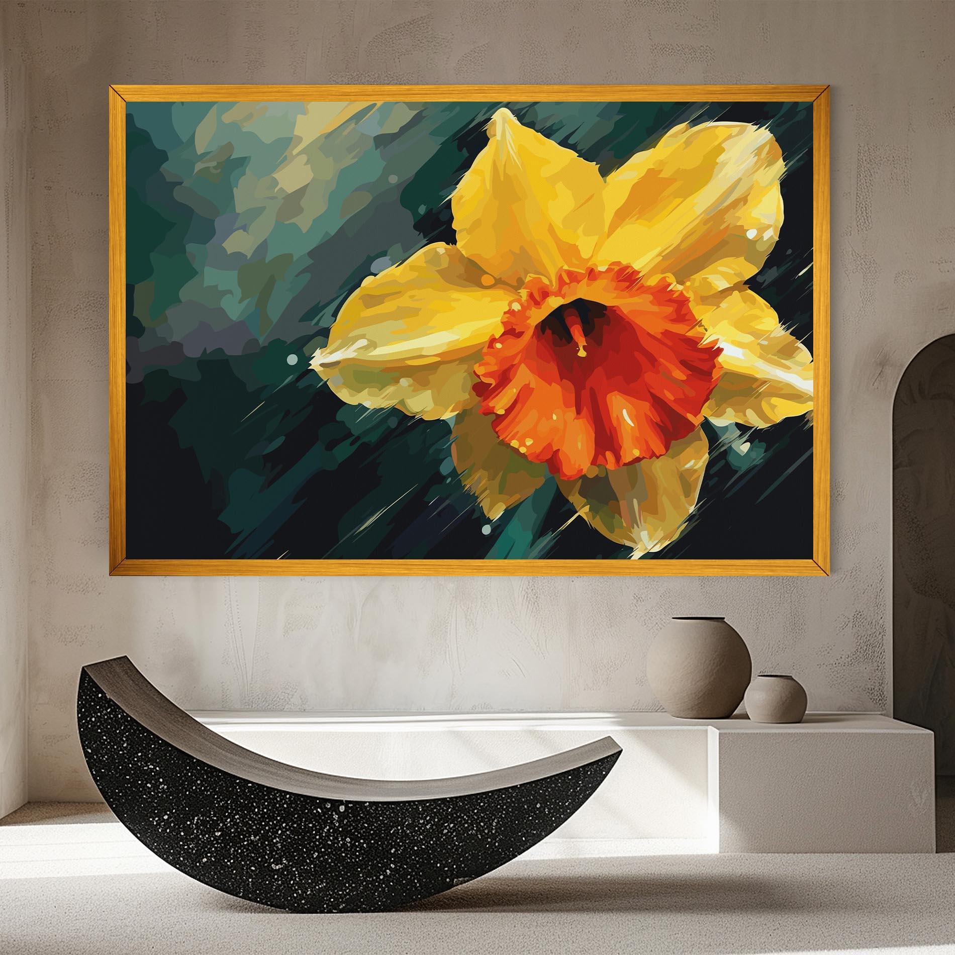 Obraz na Płótnie Yellow Flower Art mockup 8