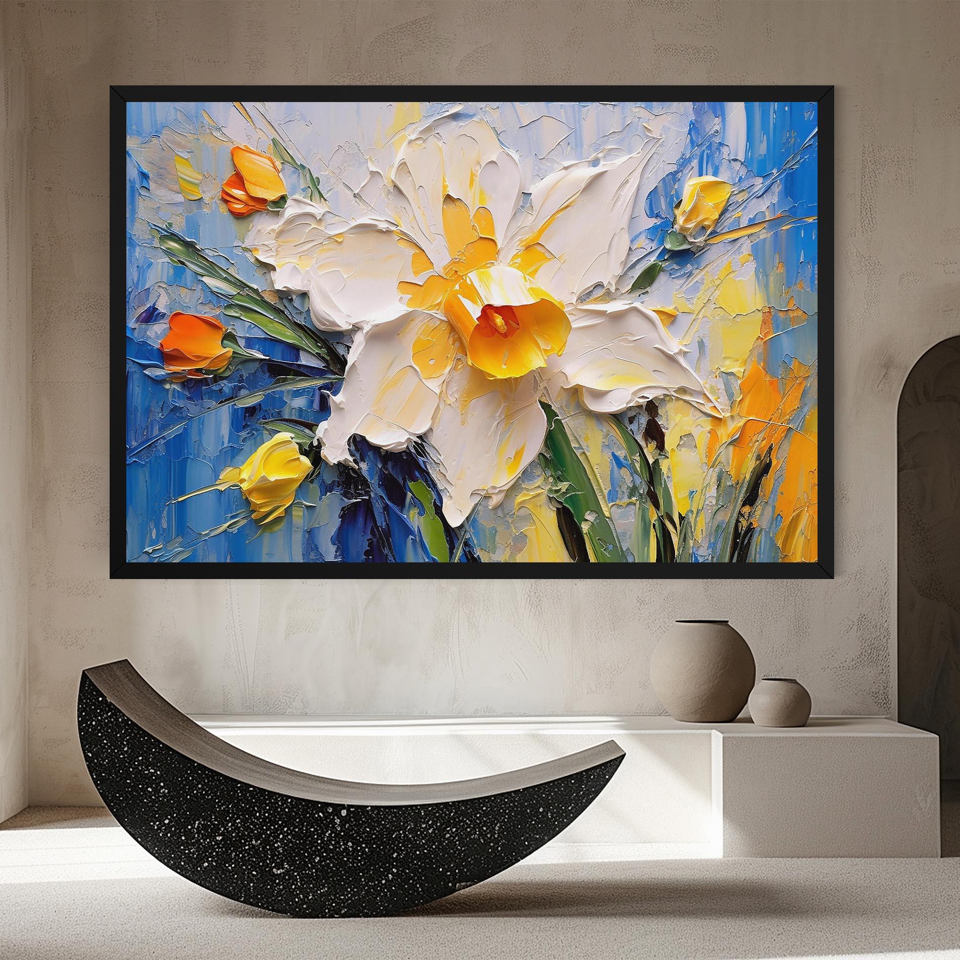 Obraz na Płótnie Abstract Flower Art mockup 8