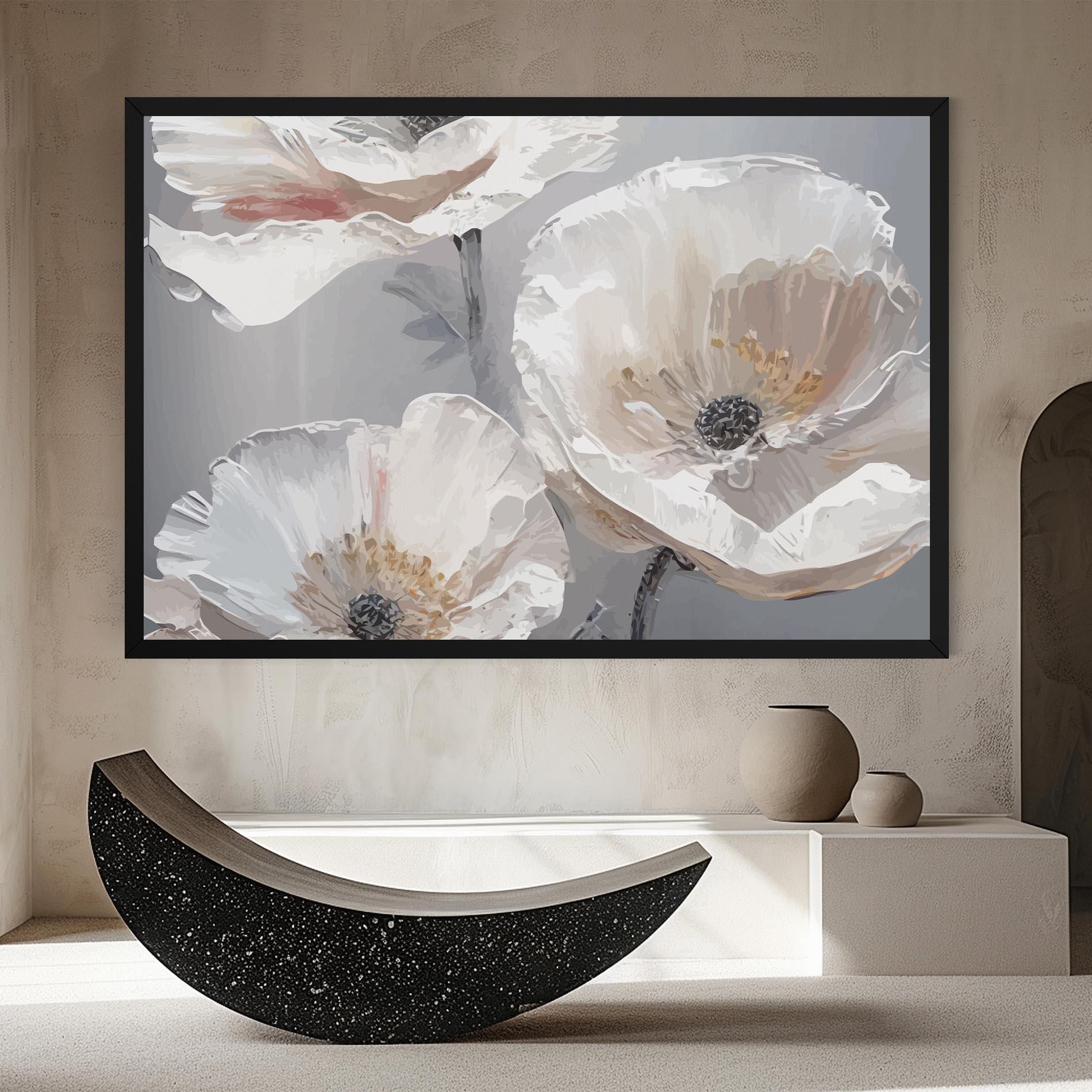 Obraz na Płótnie Cream Mix Flower mockup 8