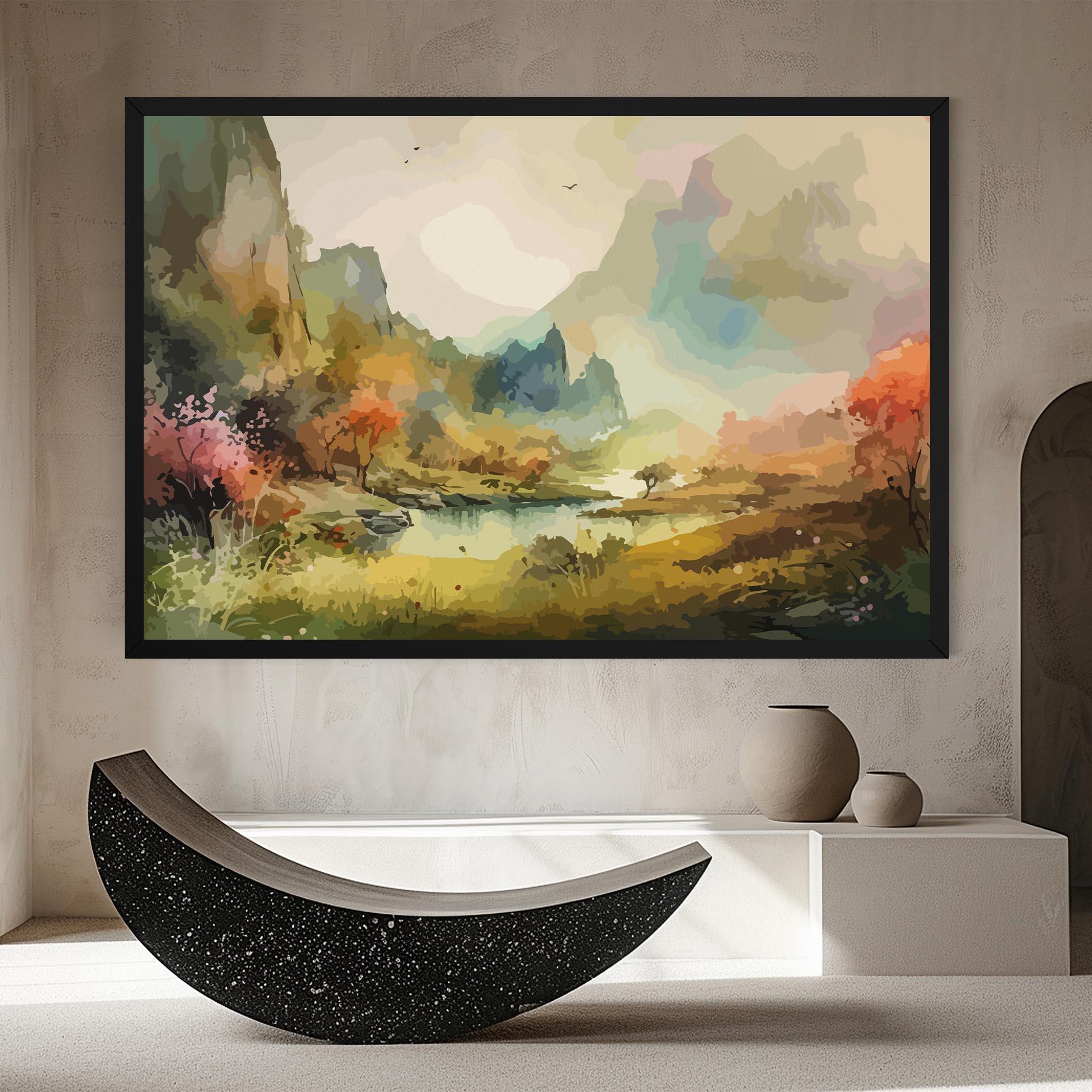 Obraz na Płótnie Nature Painting mockup 8