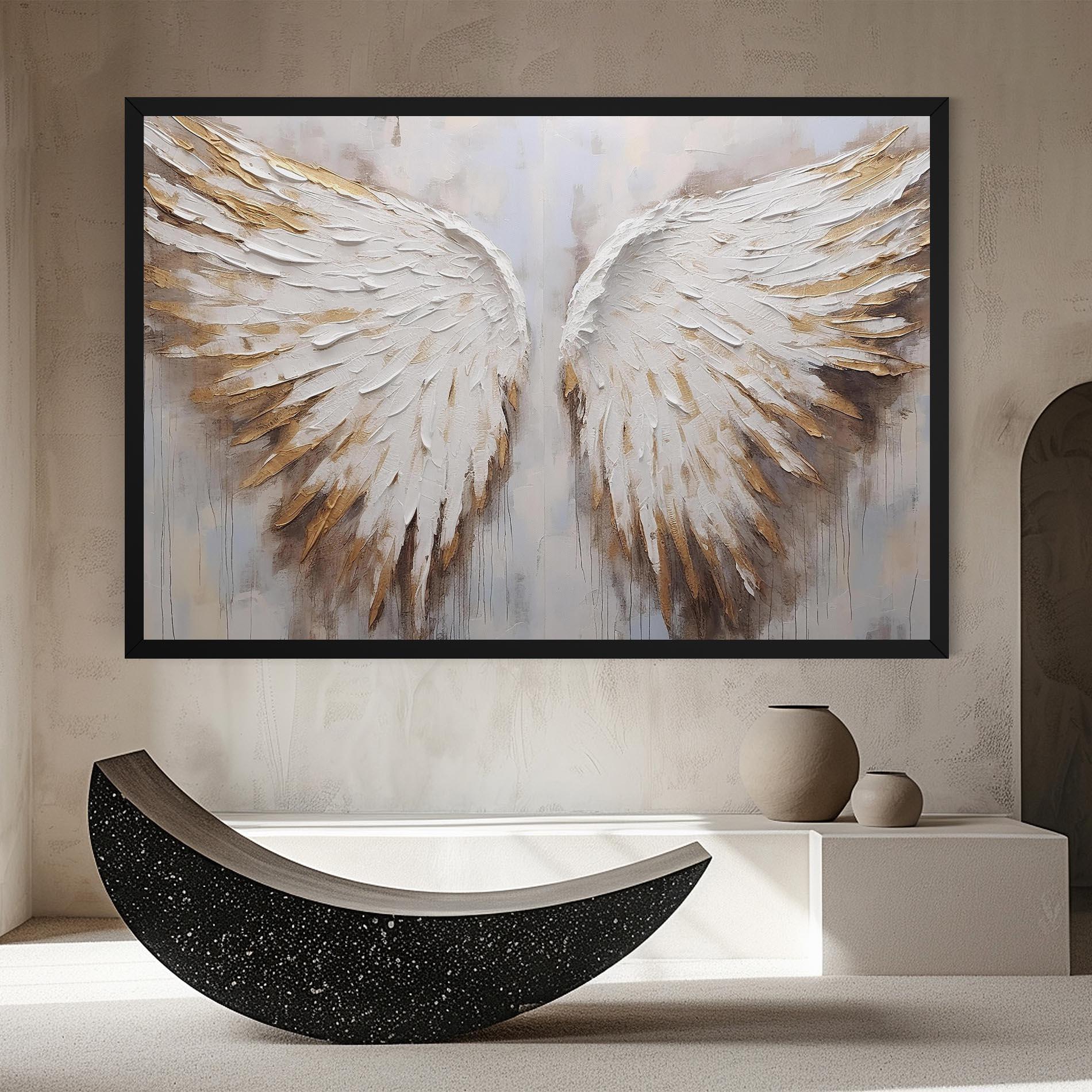 Obraz na Płótnie White Angel Wings mockup 8