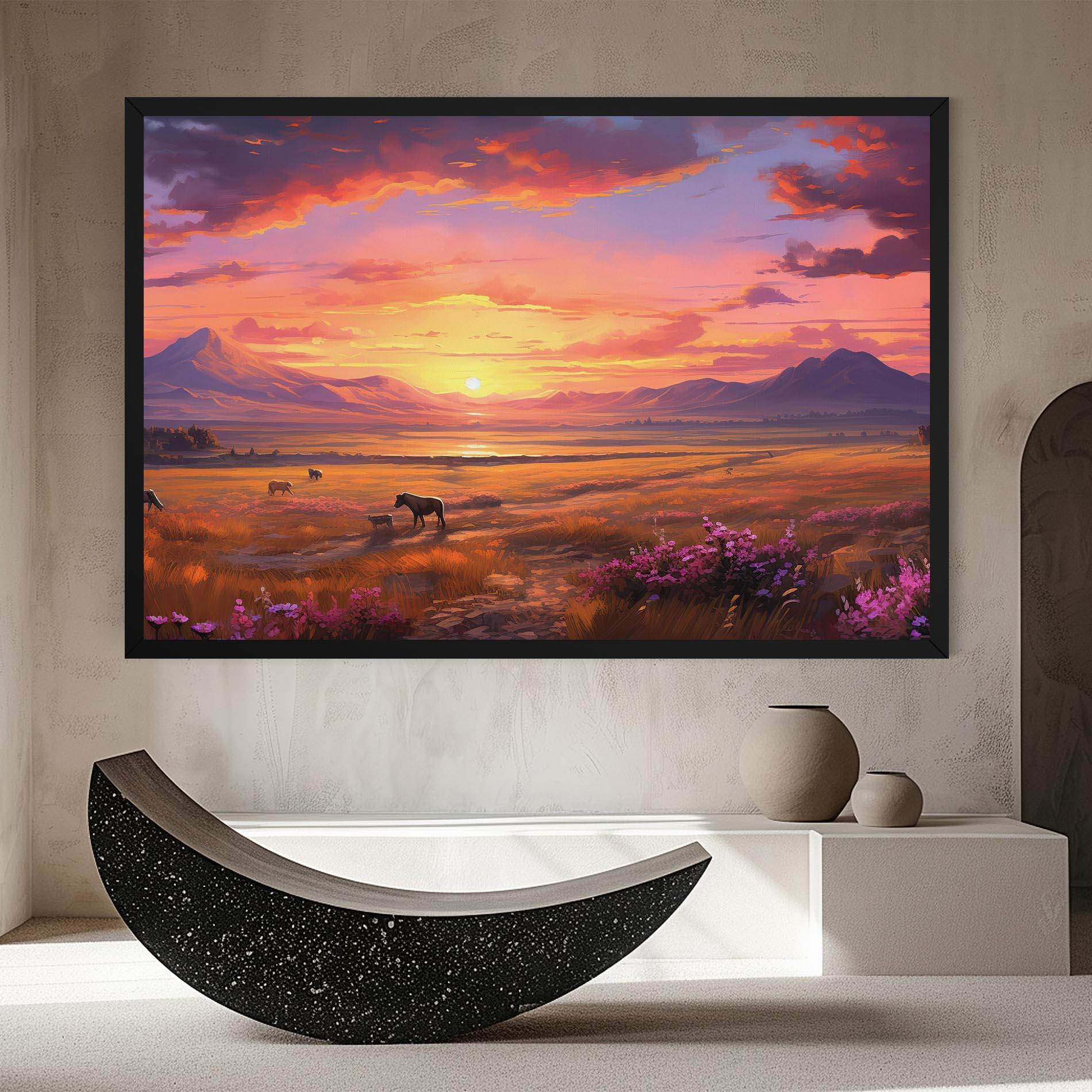 Obraz na Płótnie Wild Horses Art mockup 8