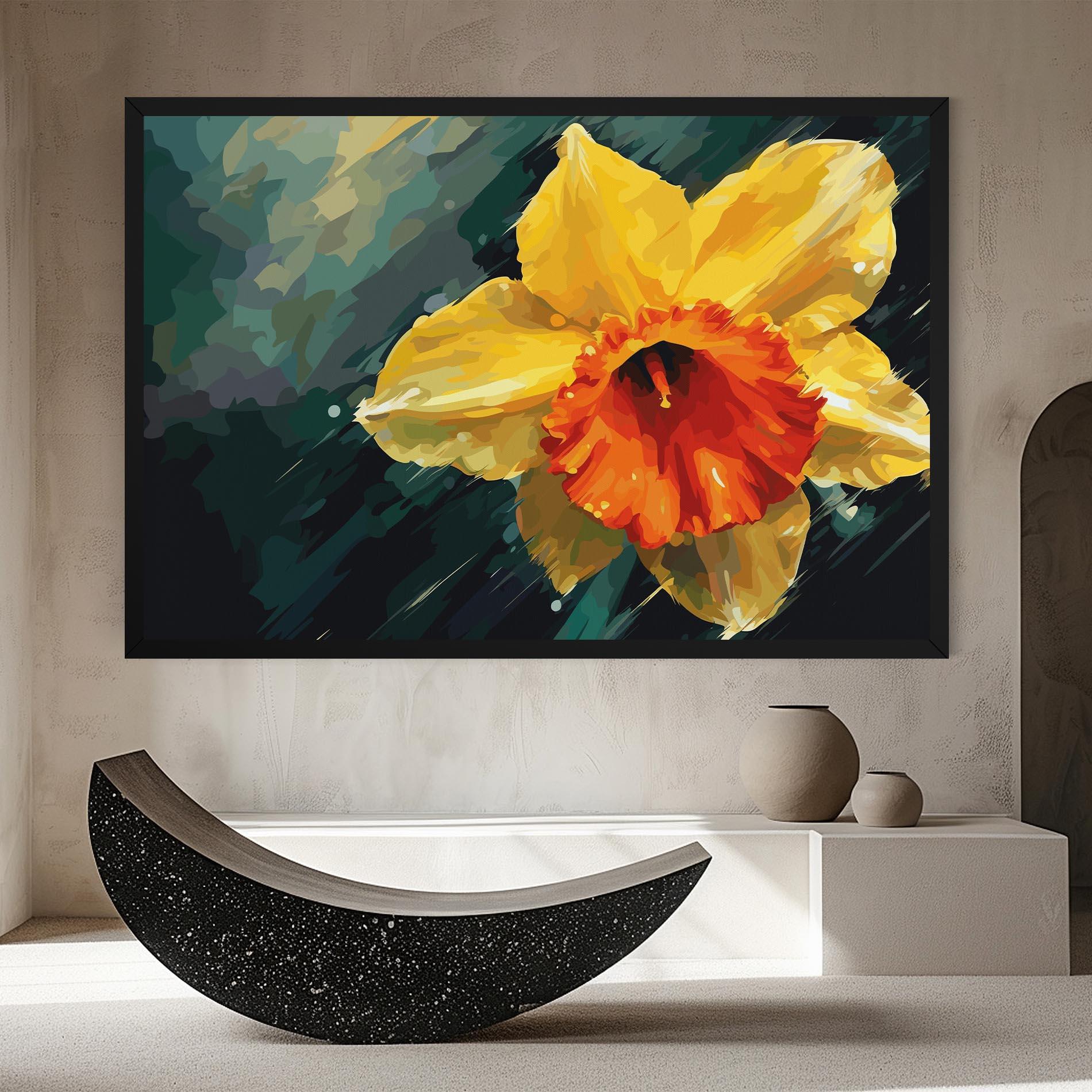 Obraz na Płótnie Yellow Flower Art mockup 8