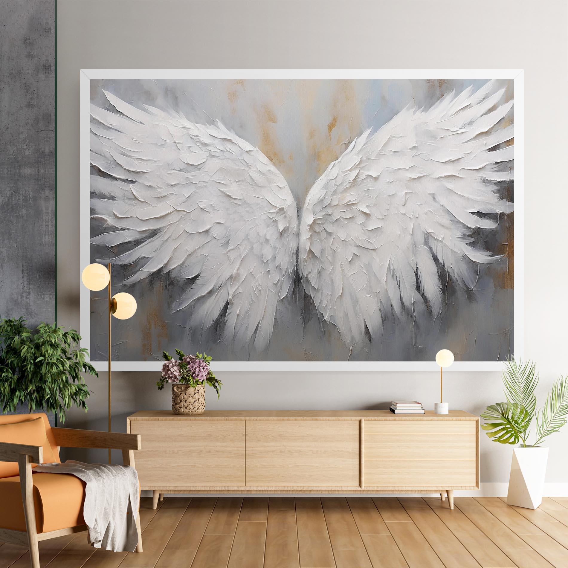 Obraz na Płótnie Pretty Angel Wings mockup 9
