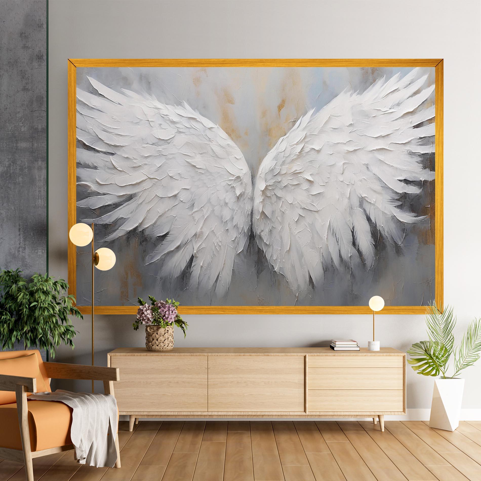 Obraz na Płótnie Pretty Angel Wings mockup 9