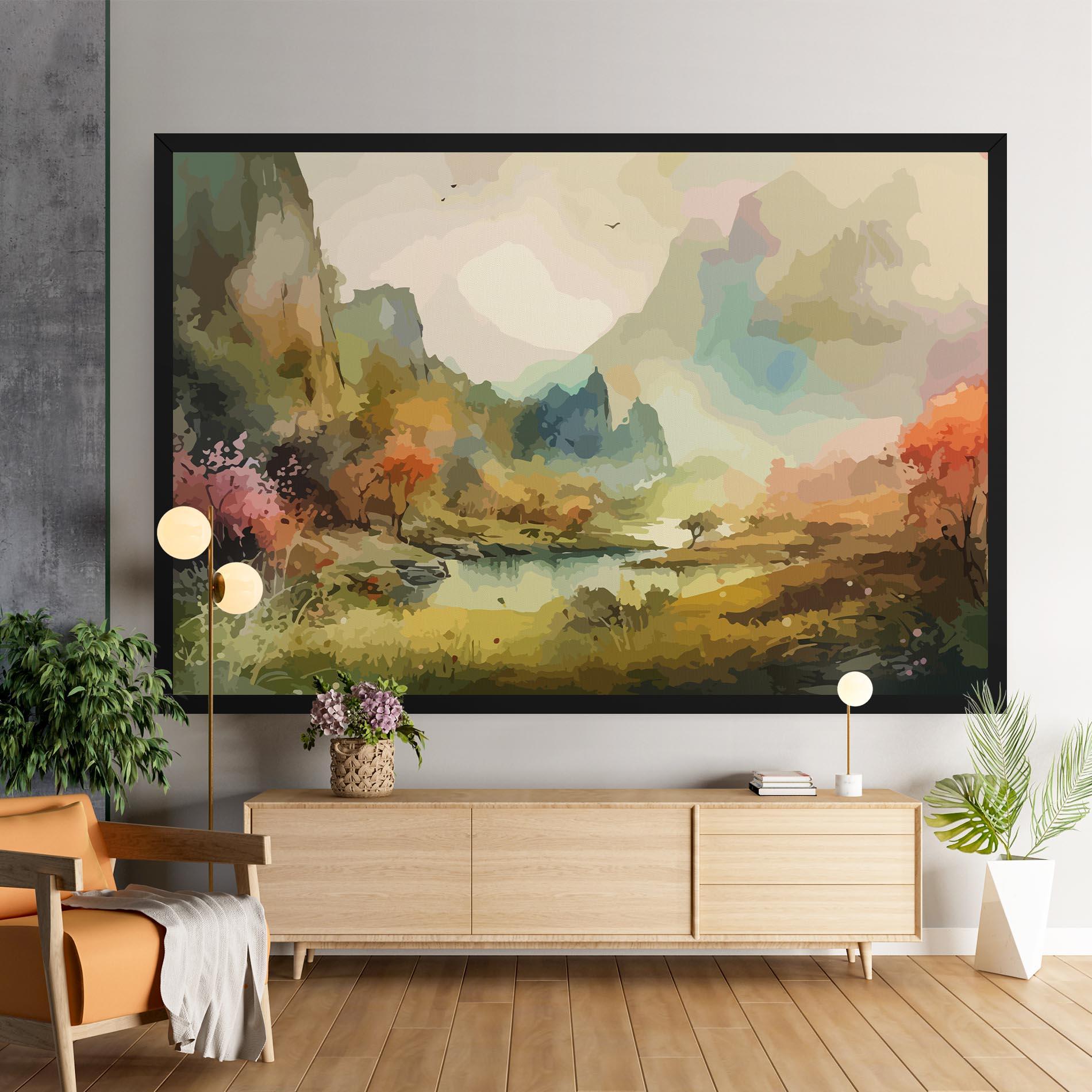 Obraz na Płótnie Nature Painting mockup 9