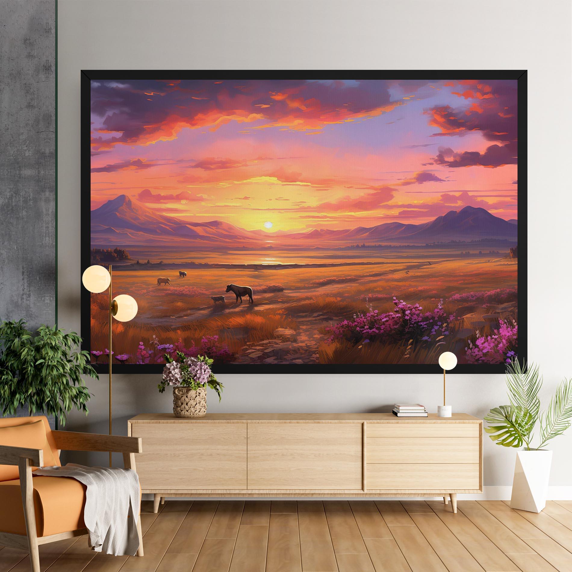 Obraz na Płótnie Wild Horses Art mockup 9