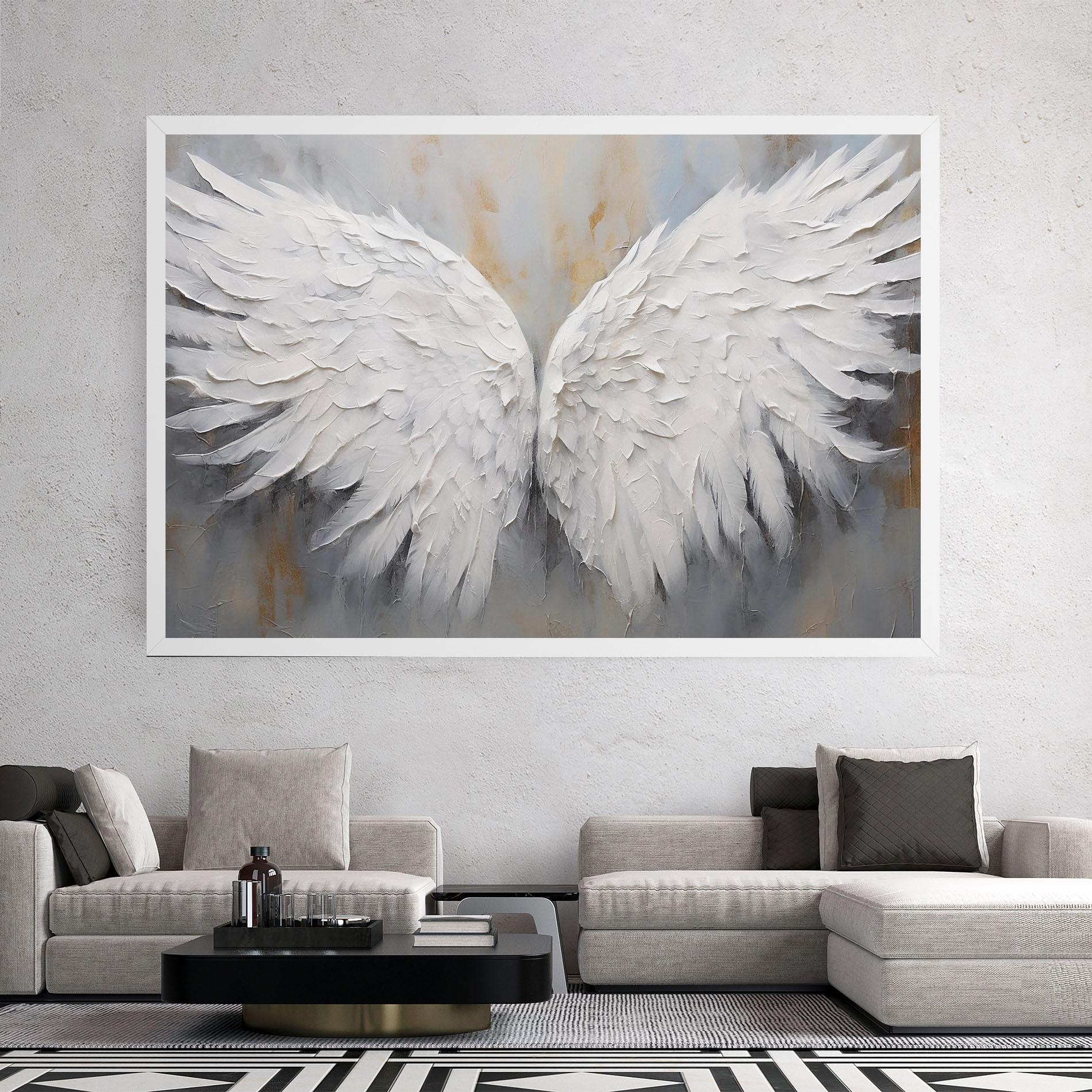 Obraz na Płótnie Pretty Angel Wings mockup 2